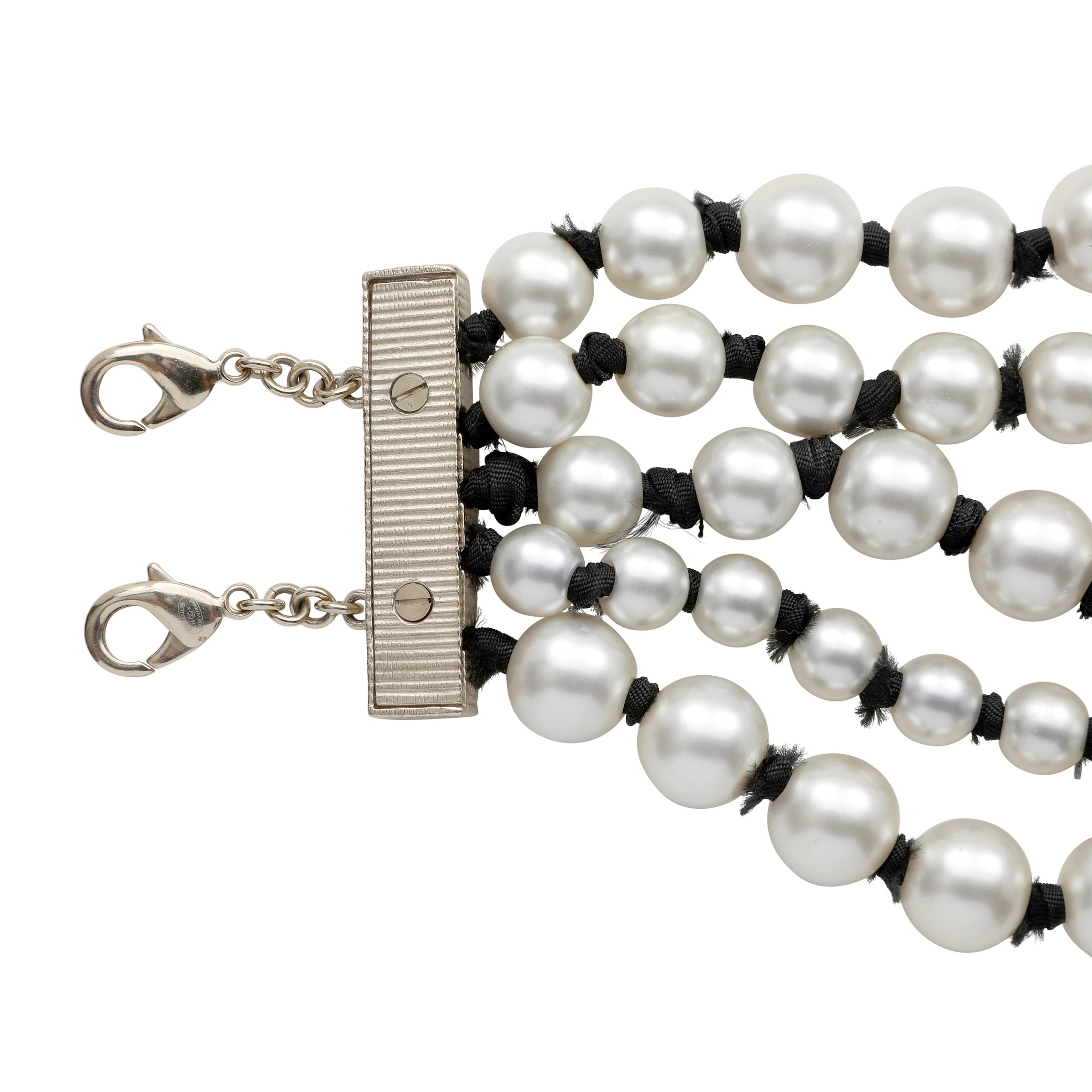 Chanel Five Strand Pearl Bead Choker - 图片 5
