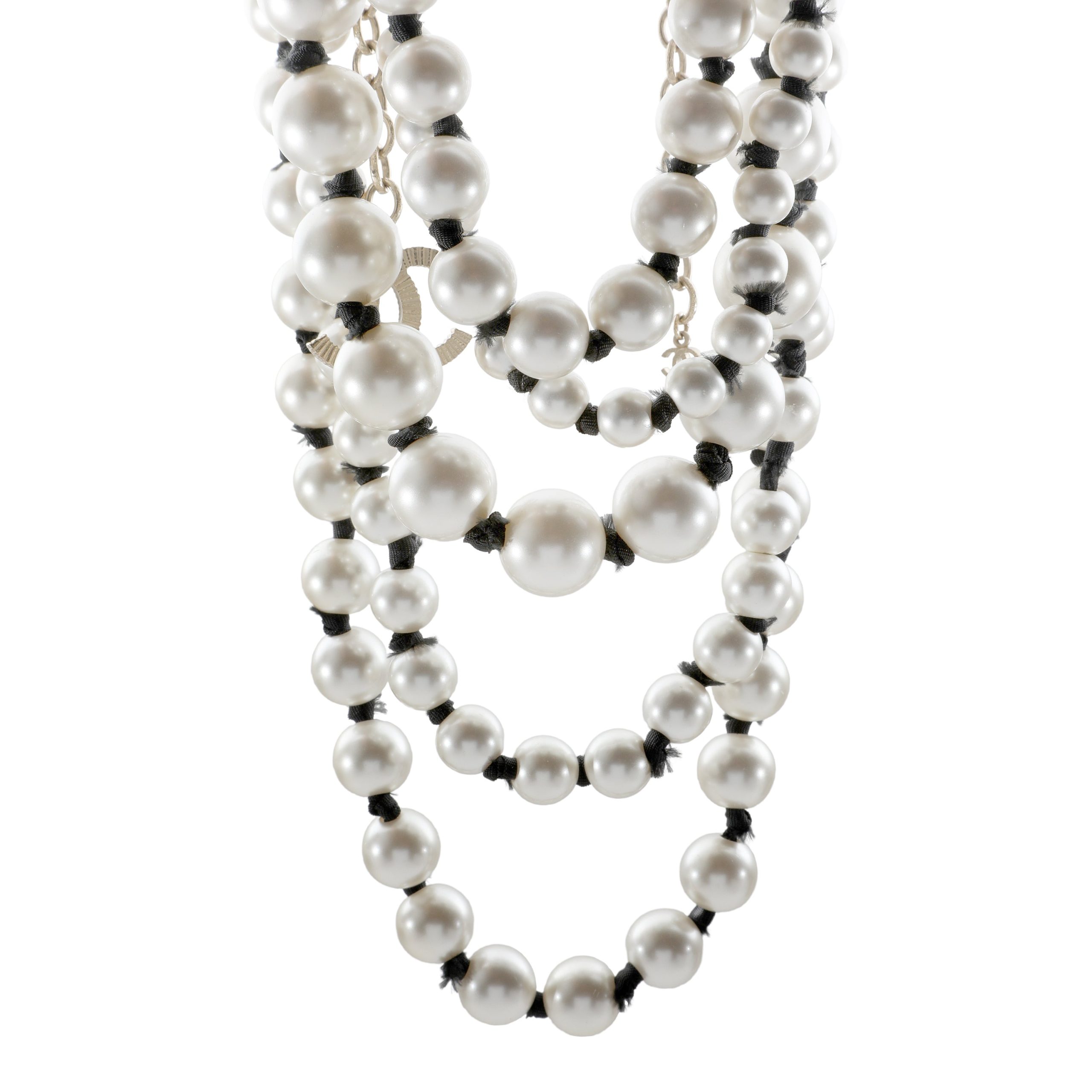 Chanel Five Strand Pearl Bead Choker - 图片 4