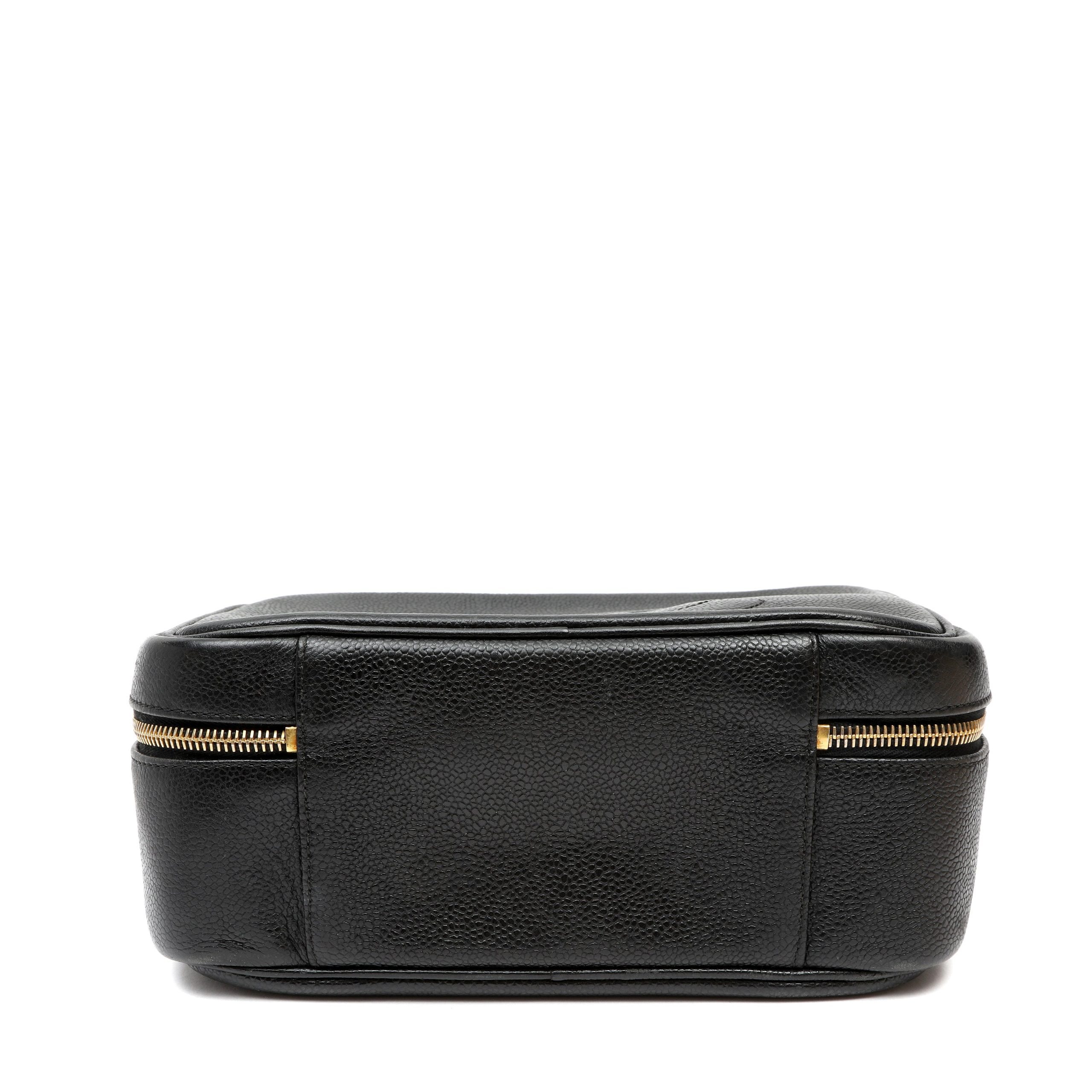 Chanel Vintage Vanity Case Black Caviar Leather w/Gold Hardware - 图片 7