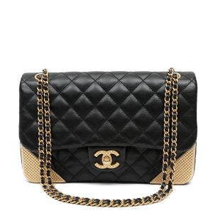Chanel Quilted Calfskin Rock The Corner Classic Flap