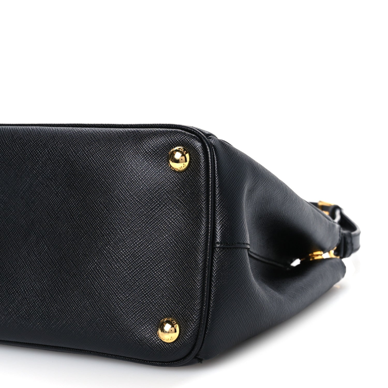 Saffiano Small Galleria Double Zip Tote Black - Image 11