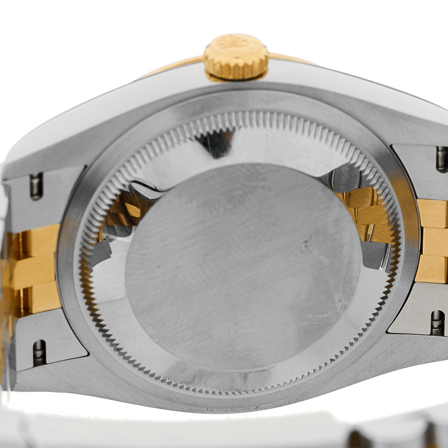Stainless Steel 18K Yellow Gold Diamond 36mm Oyster Perpetual Datejust Watch Champagne 126233 - Image 4