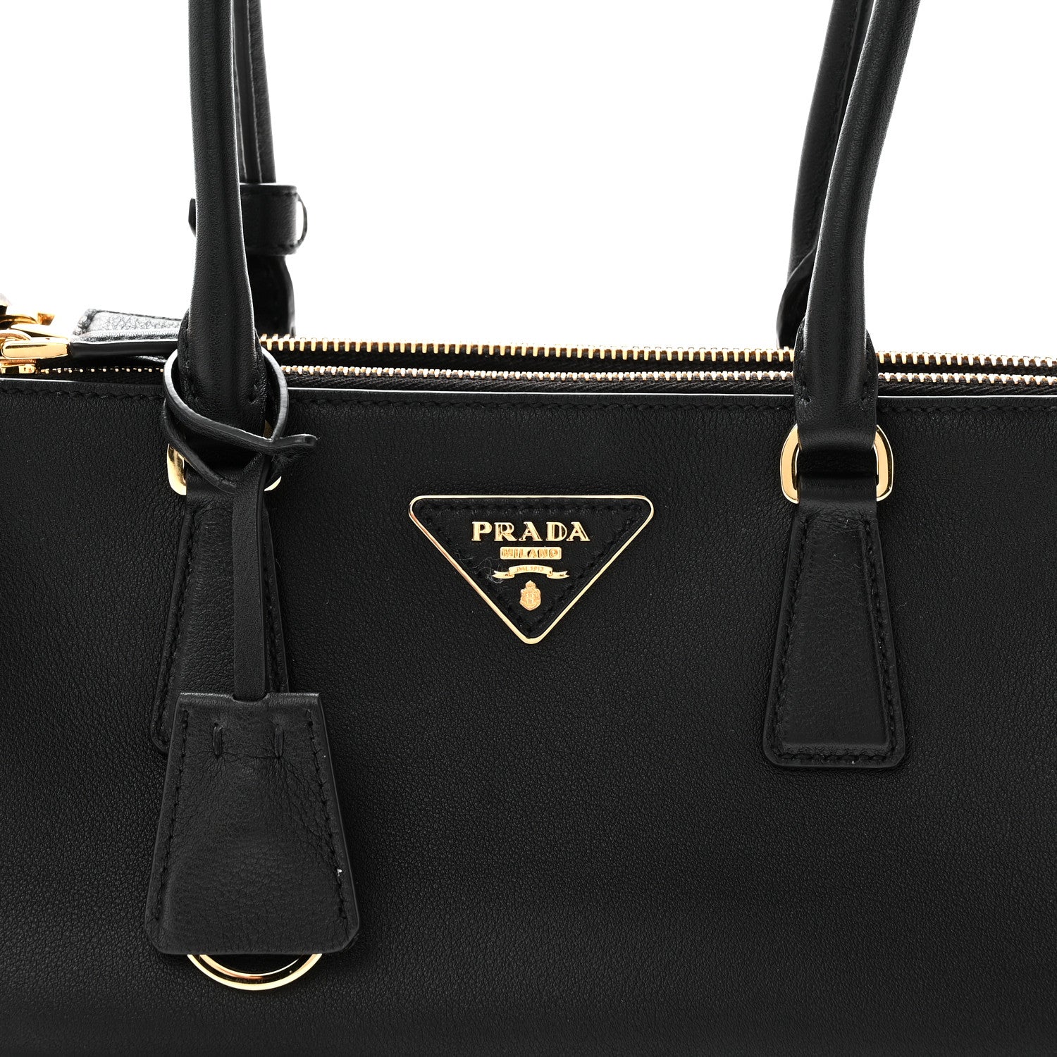 Soft Grain Medium East West Galleria Double Zip Bag Black - 图片 7