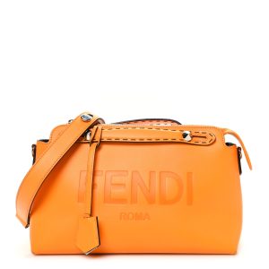 Vitello King Logo Embossed Medium By The Way Boston Bag Clementine