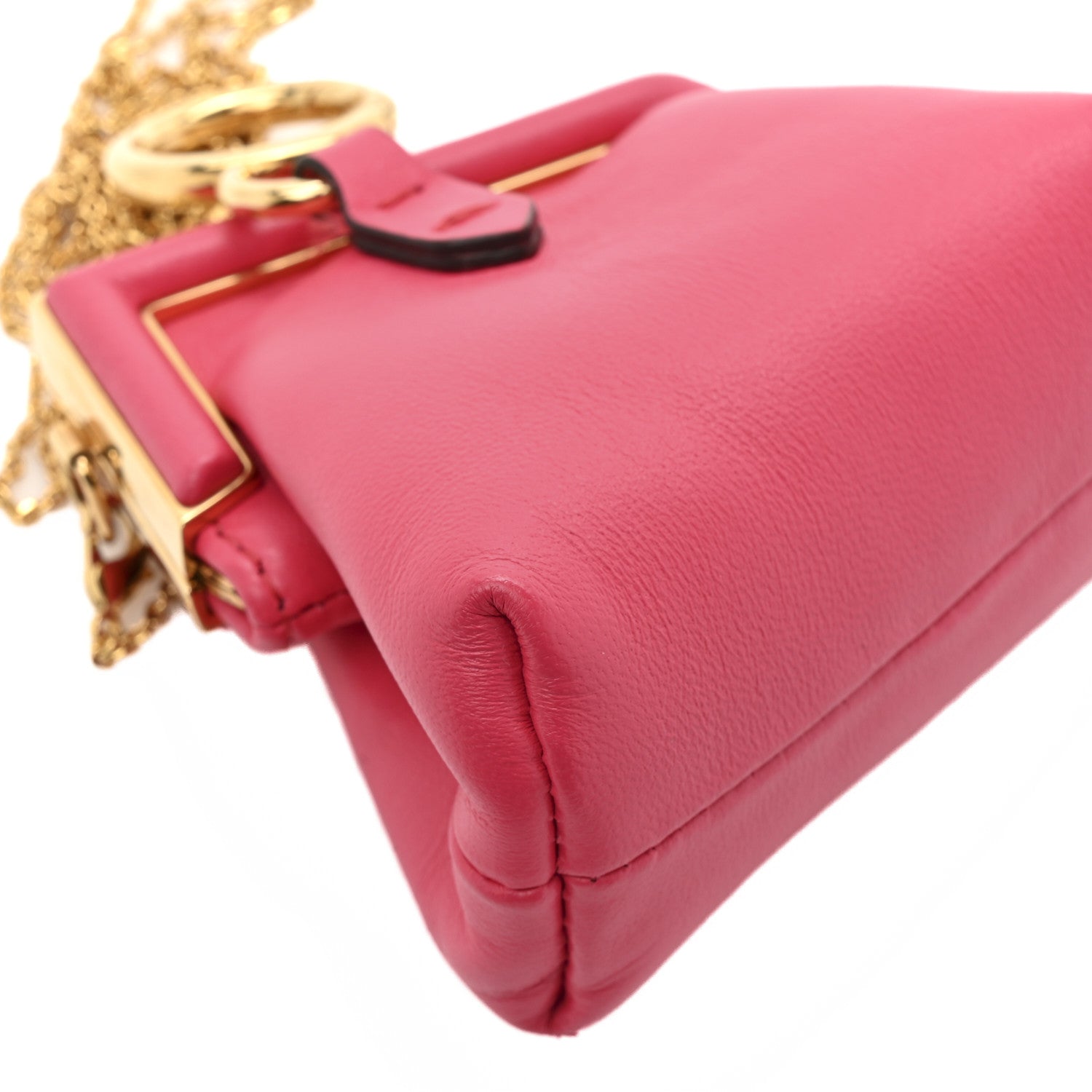 Shiny Nappa Nano Fendi First Bag Charm Lampone - Image 13