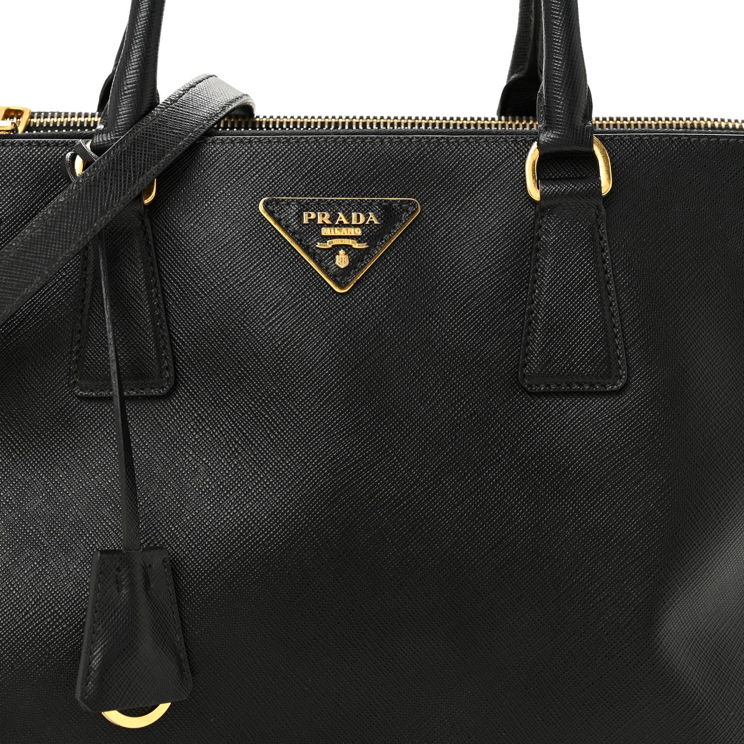 Saffiano Medium Galleria Double Zip Tote Black - 图片 8
