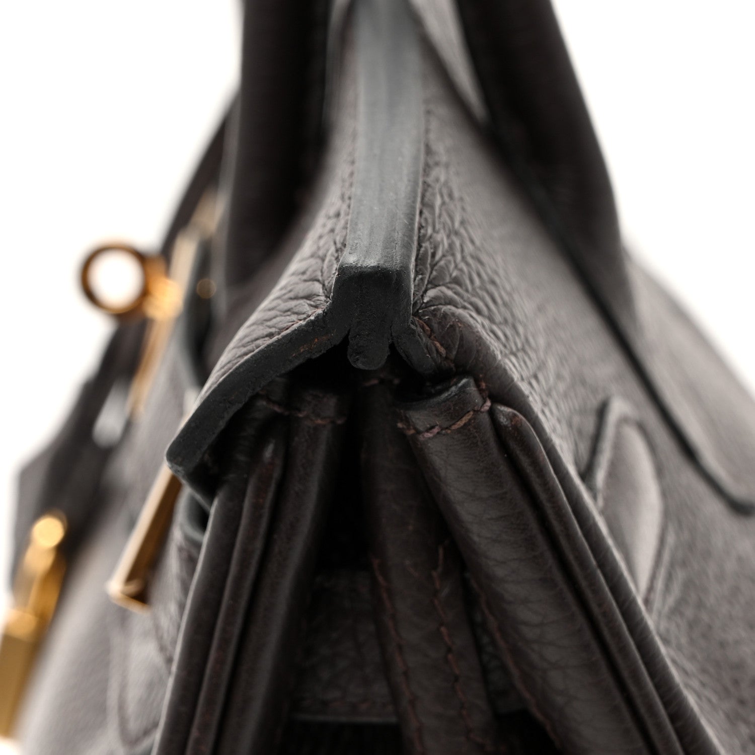 Taurillon Clemence Birkin 30 Chocolate - Image 11