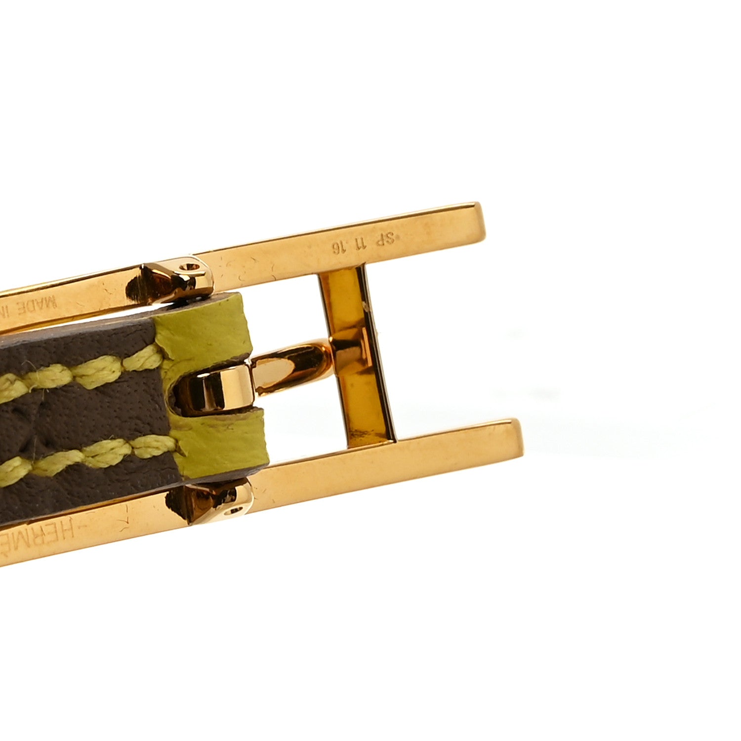 Epsom Swift Behapi Double Tour Bracelet XS Lime Etoupe - Image 5