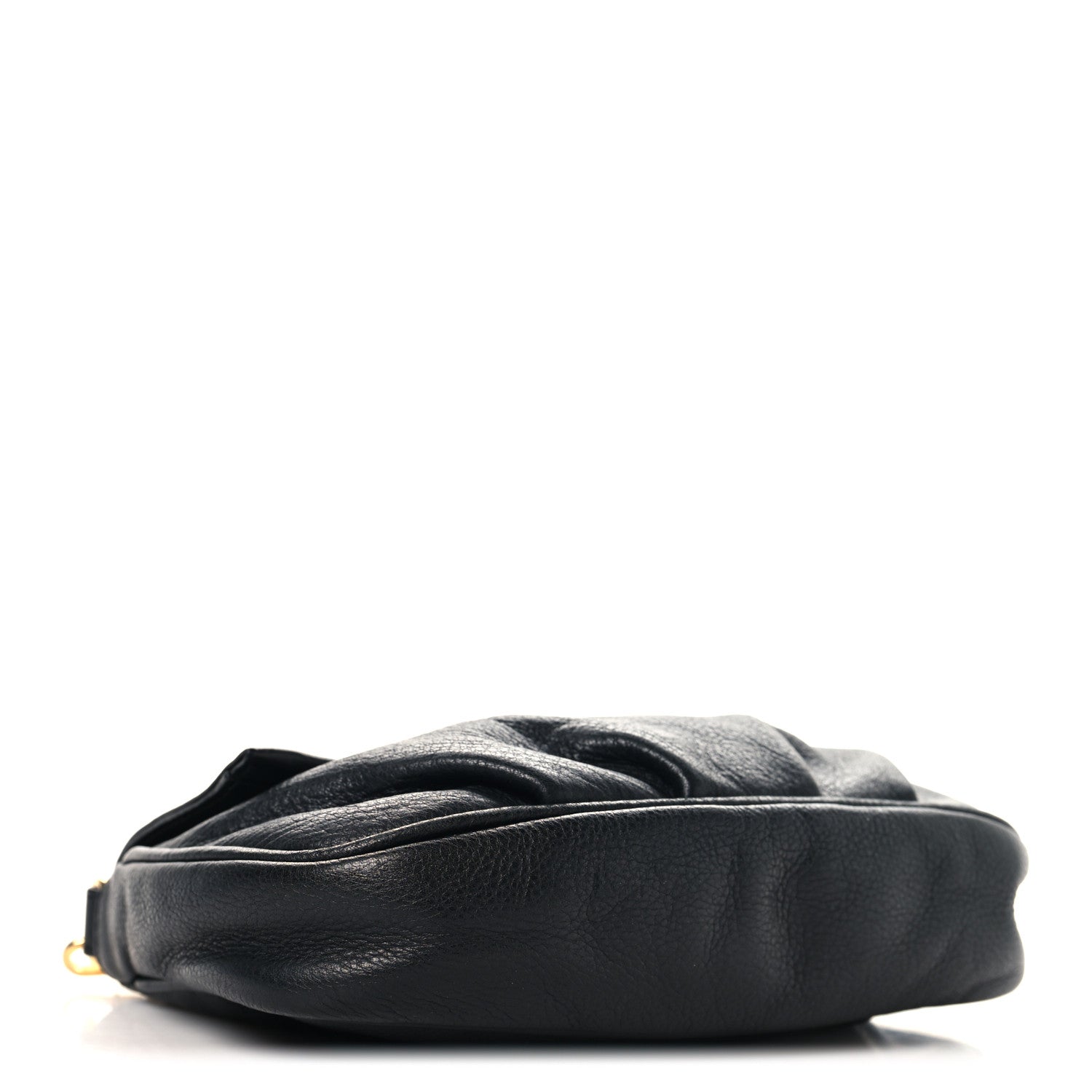 Vitello Flamingo Fendista Pouchette Crossbody Black - Image 4