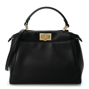 Nappa Mini Peekaboo Iconic Satchel Black