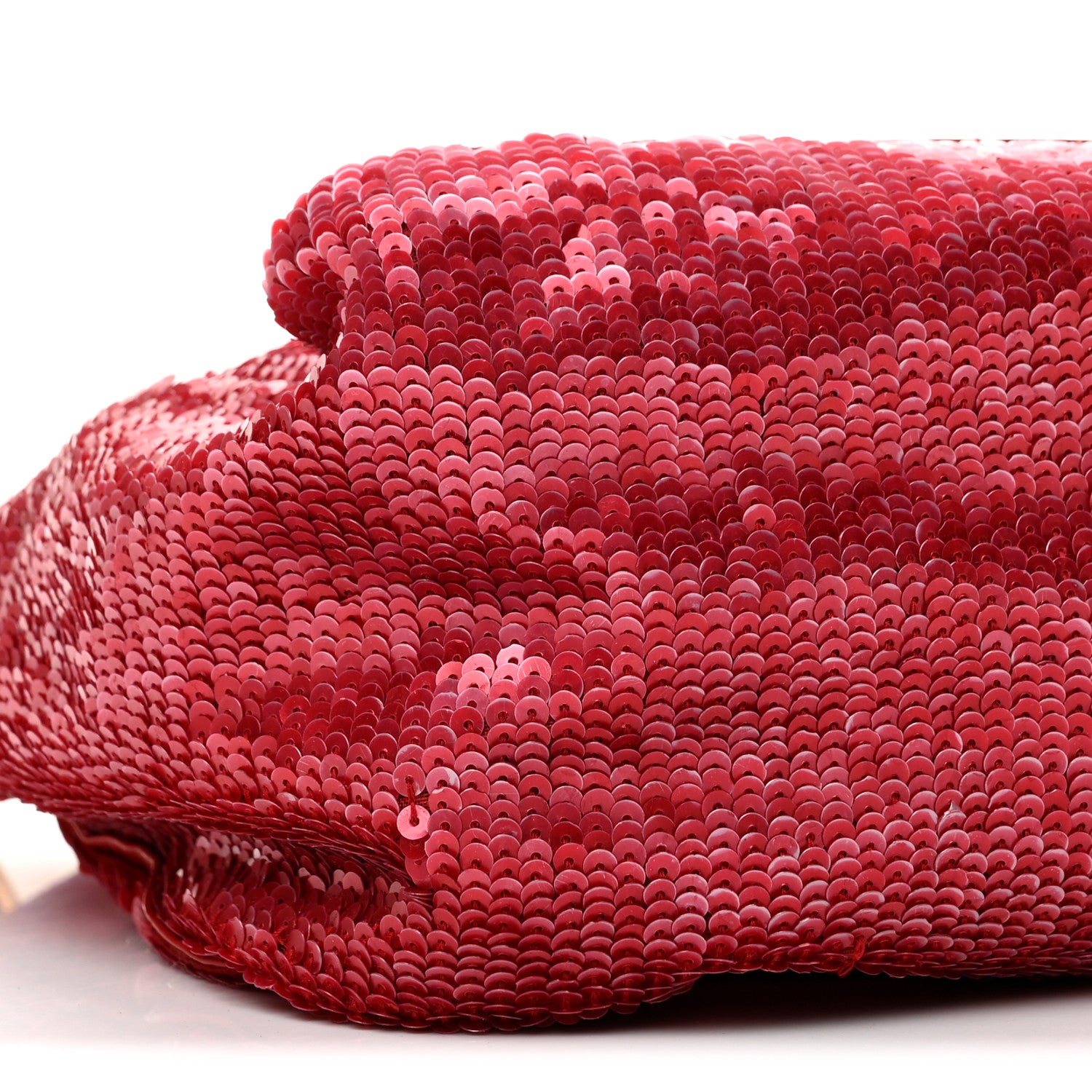 Sequin Lizard Enamel Baguette Red - Image 9