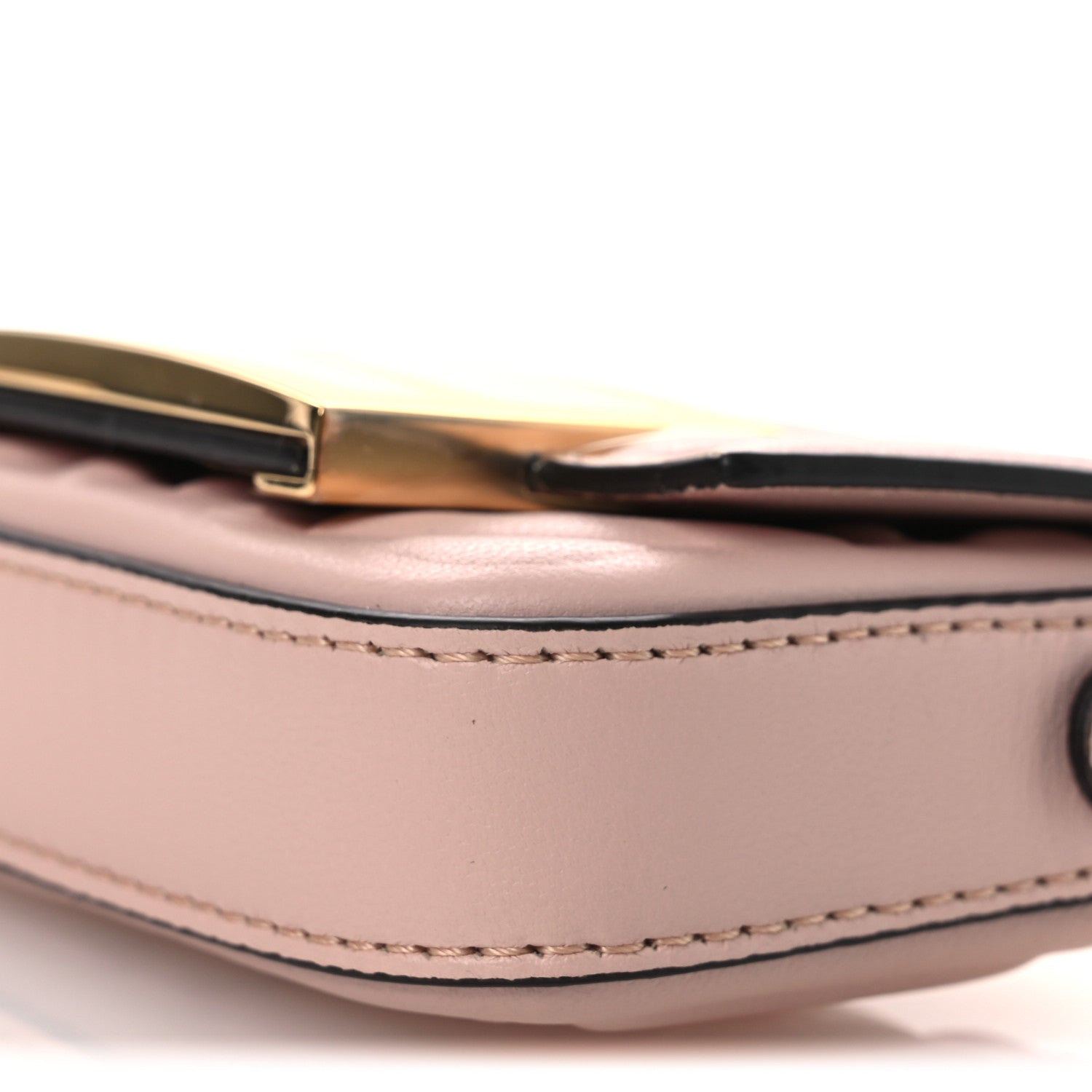 Nappa Matisse FF Embossed Nano Maxi Buckle Baguette Charm Rosa Quarzo - Image 10