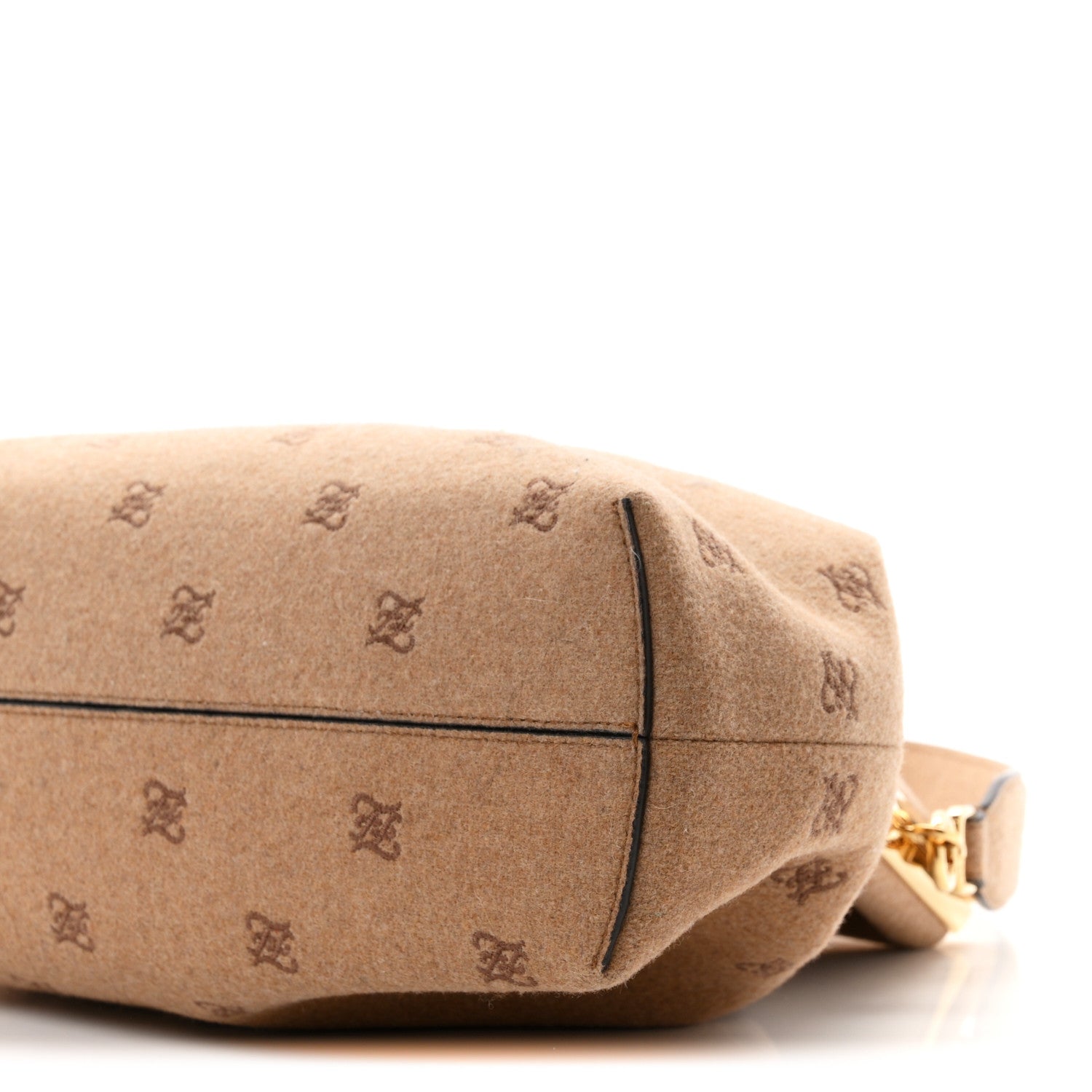 Flannel Karligraphy Embroidered Medium Fendi First Camel - Image 11