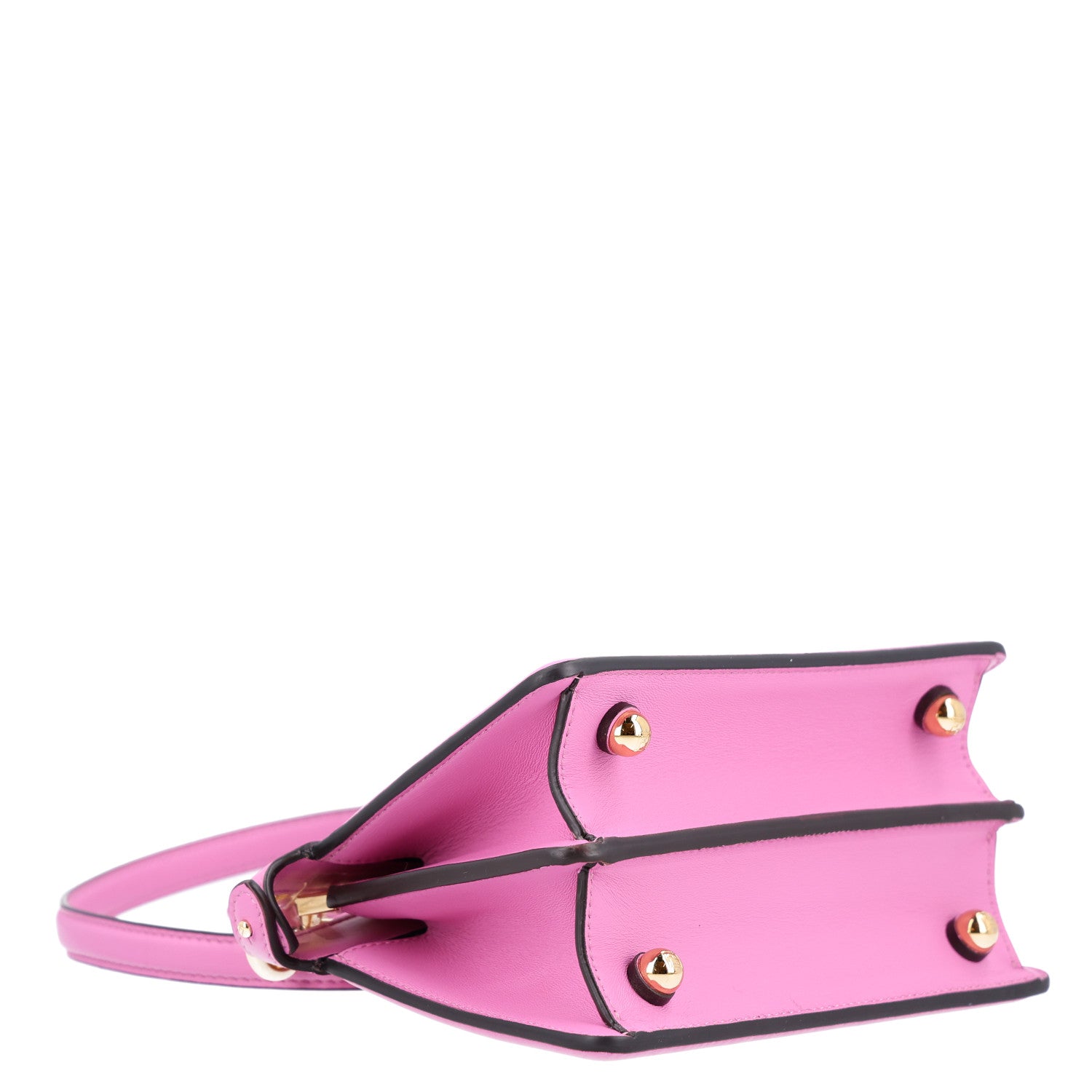 Shiny Nappa Petite Peekaboo I SEE U Satchel Rosa - Image 4
