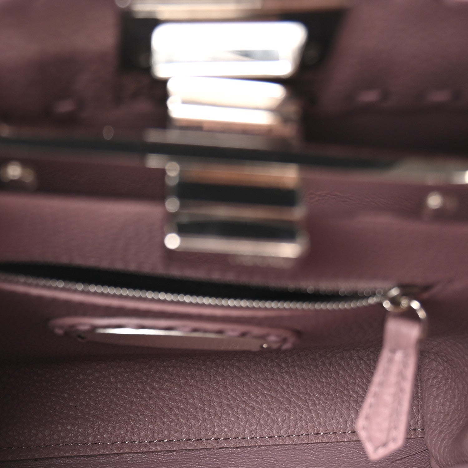 Cuoio Romano Selleria Macro Stitchings Mini Peekaboo Iconic Satchel Rose Camelia - Image 5