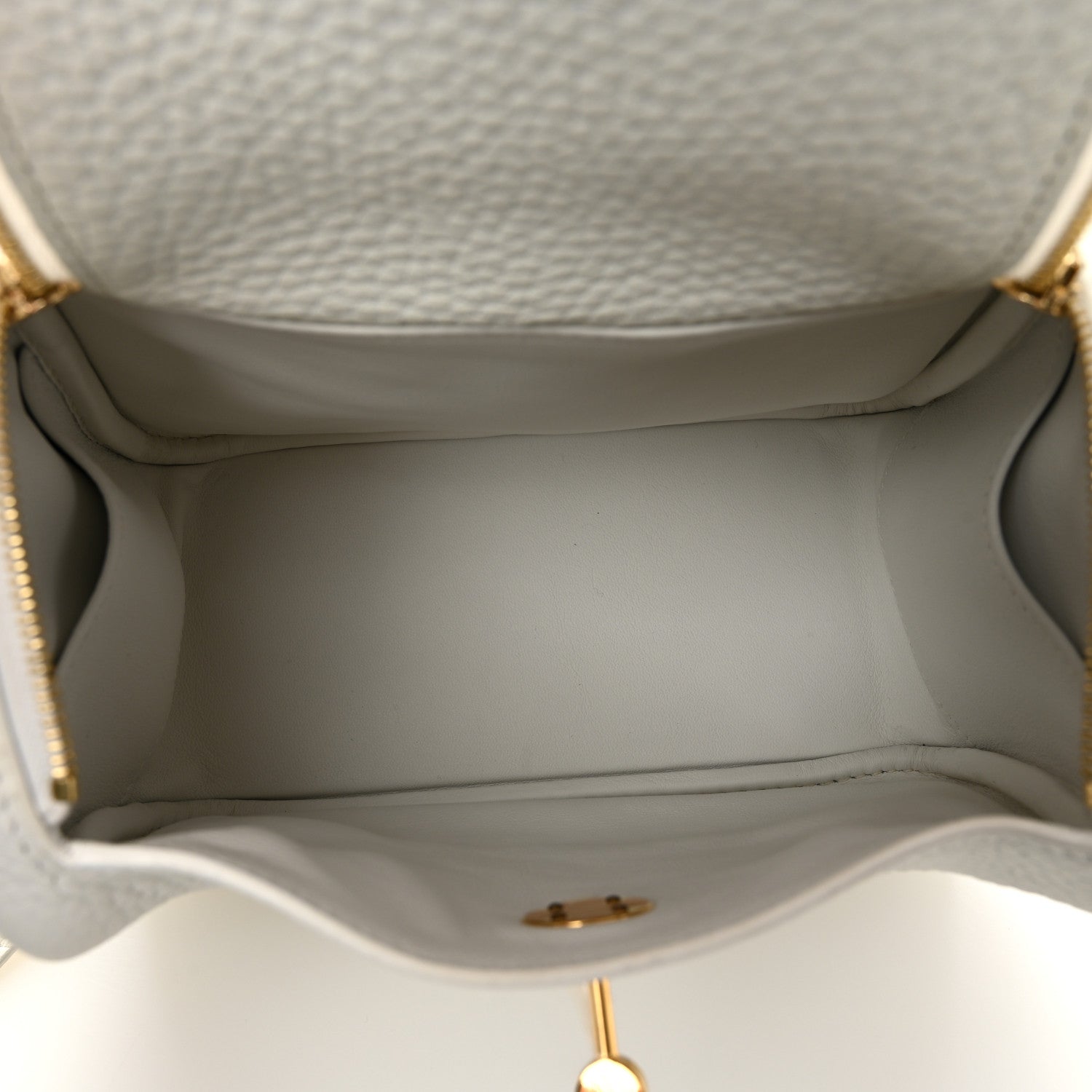 Taurillon Clemence Mini Lindy 20 New White - Image 5