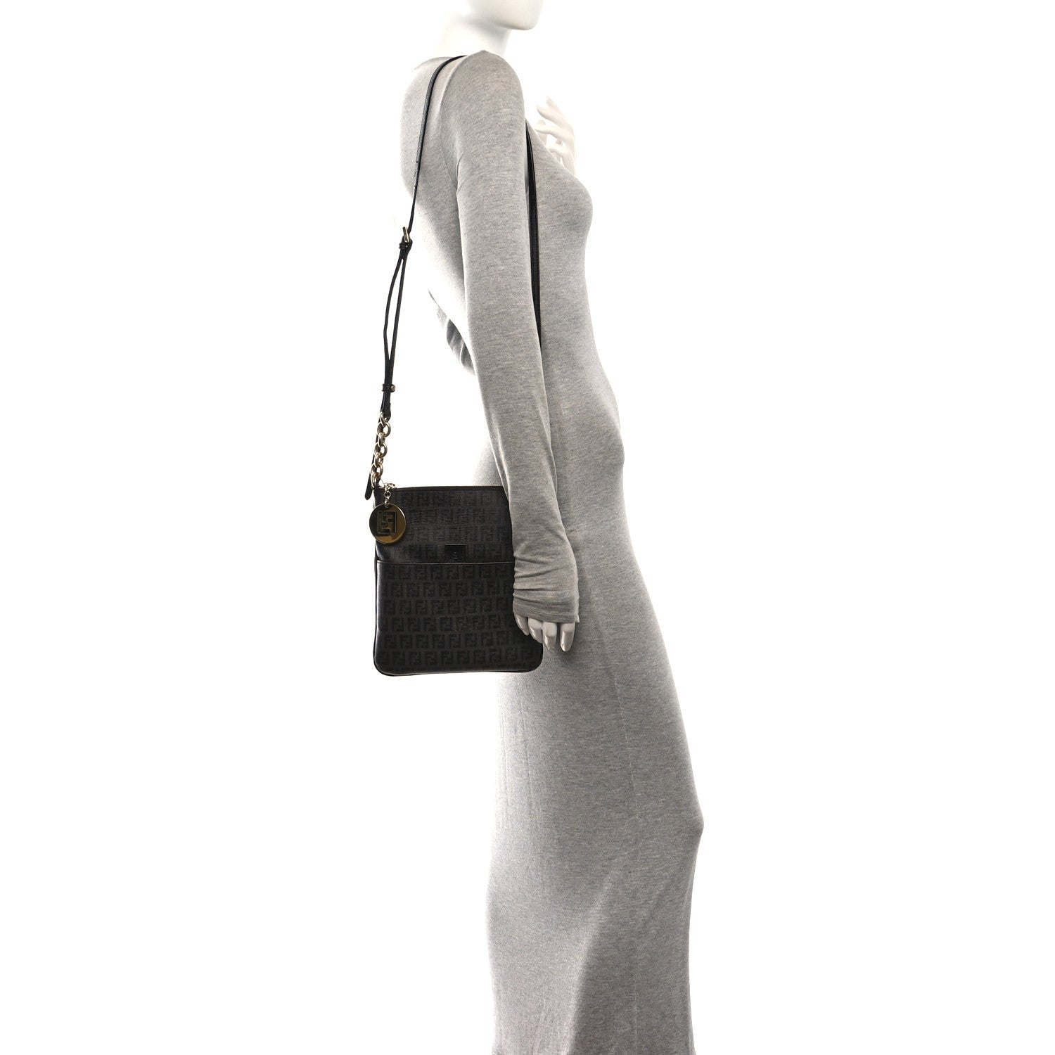 Zucchino Spalmati Forever Small Crossbody Moro Black - Image 2