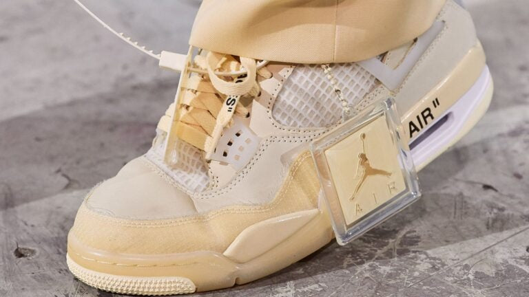 Nike Air Jordan 4 Retro x Off-White SP Sail Wmns - 图片 6