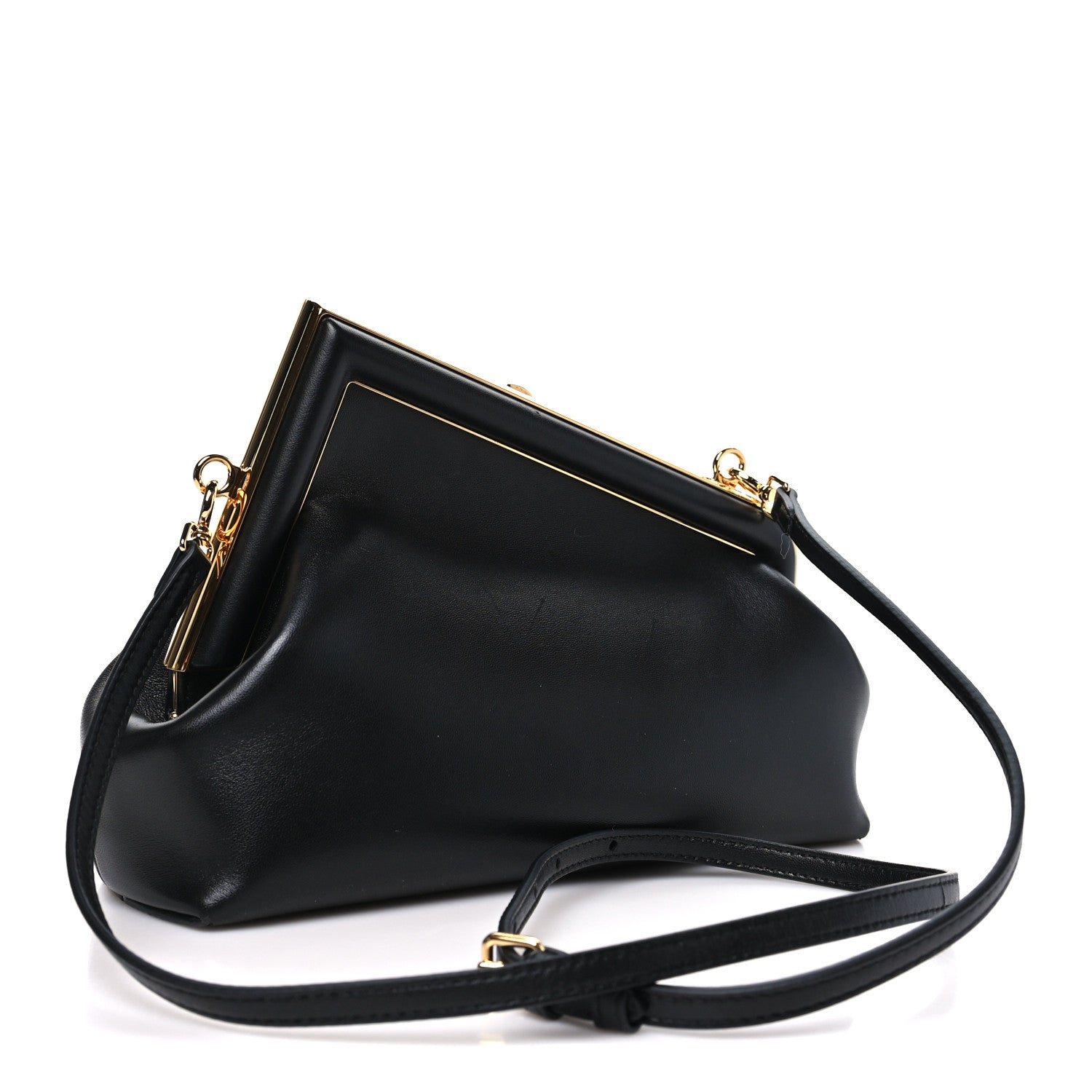 Shiny Nappa Small Fendi First Black Black - Image 3