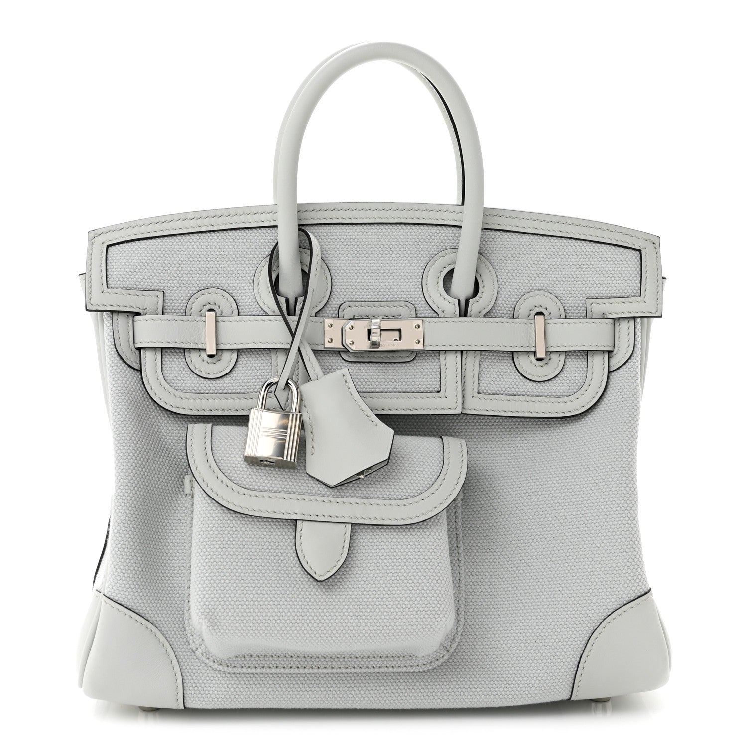 Toile Goeland Swift Cargo Birkin 25 Gris Platine