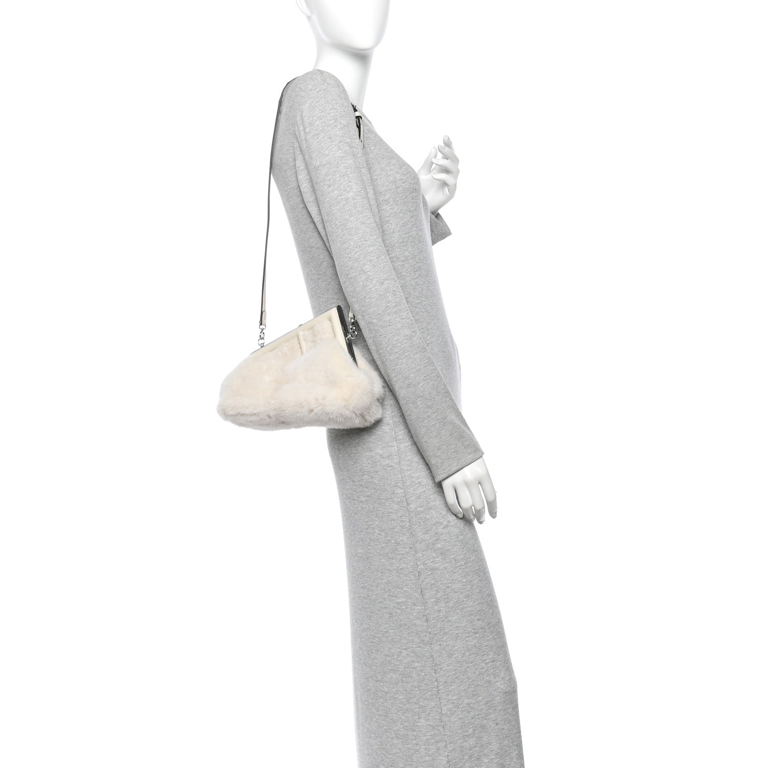 Mink Shiny Nappa Small Fendi First Latte Palladio - Image 2
