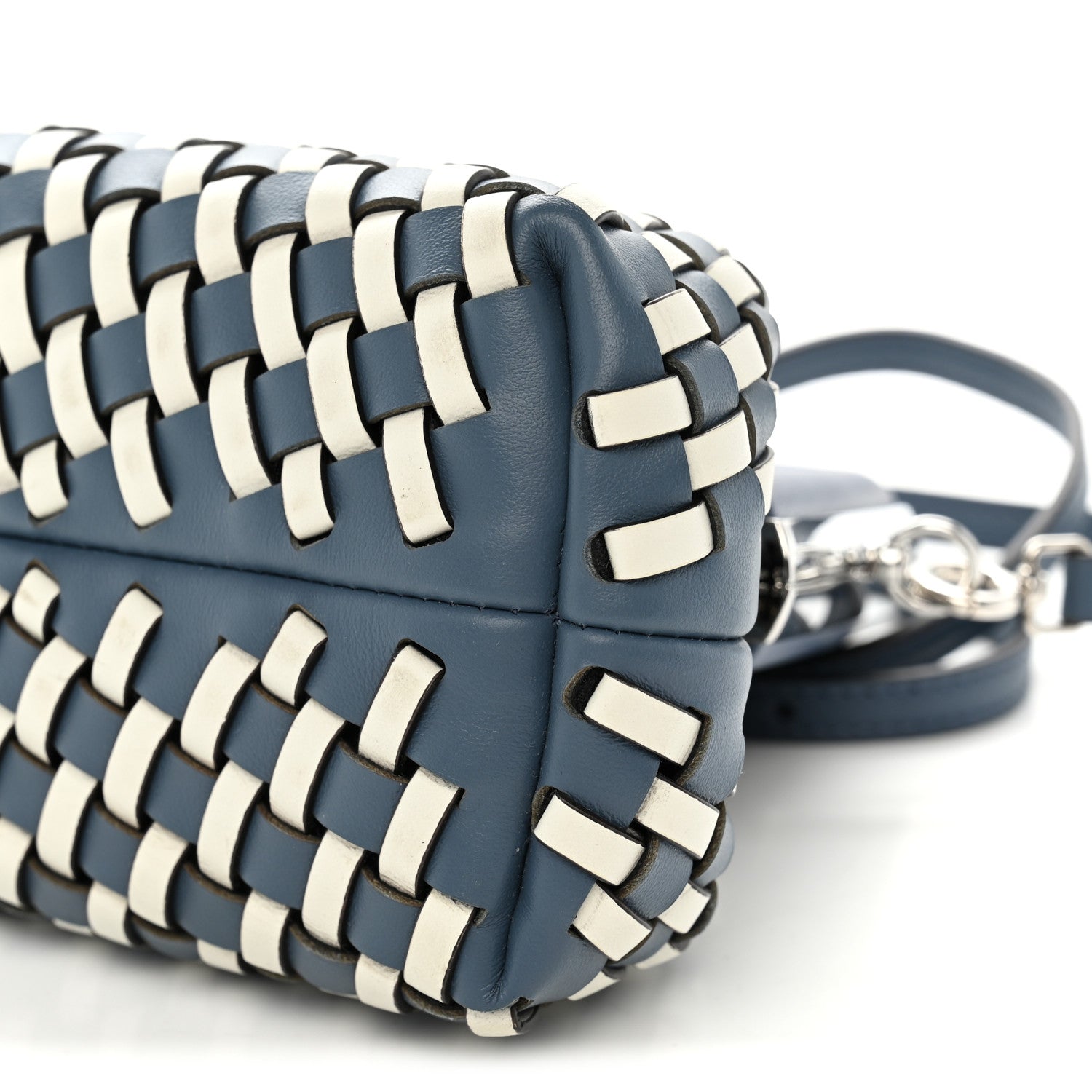Vitello Grace Intreccio Small Fendi First Mirto Blue White Ice - Image 10