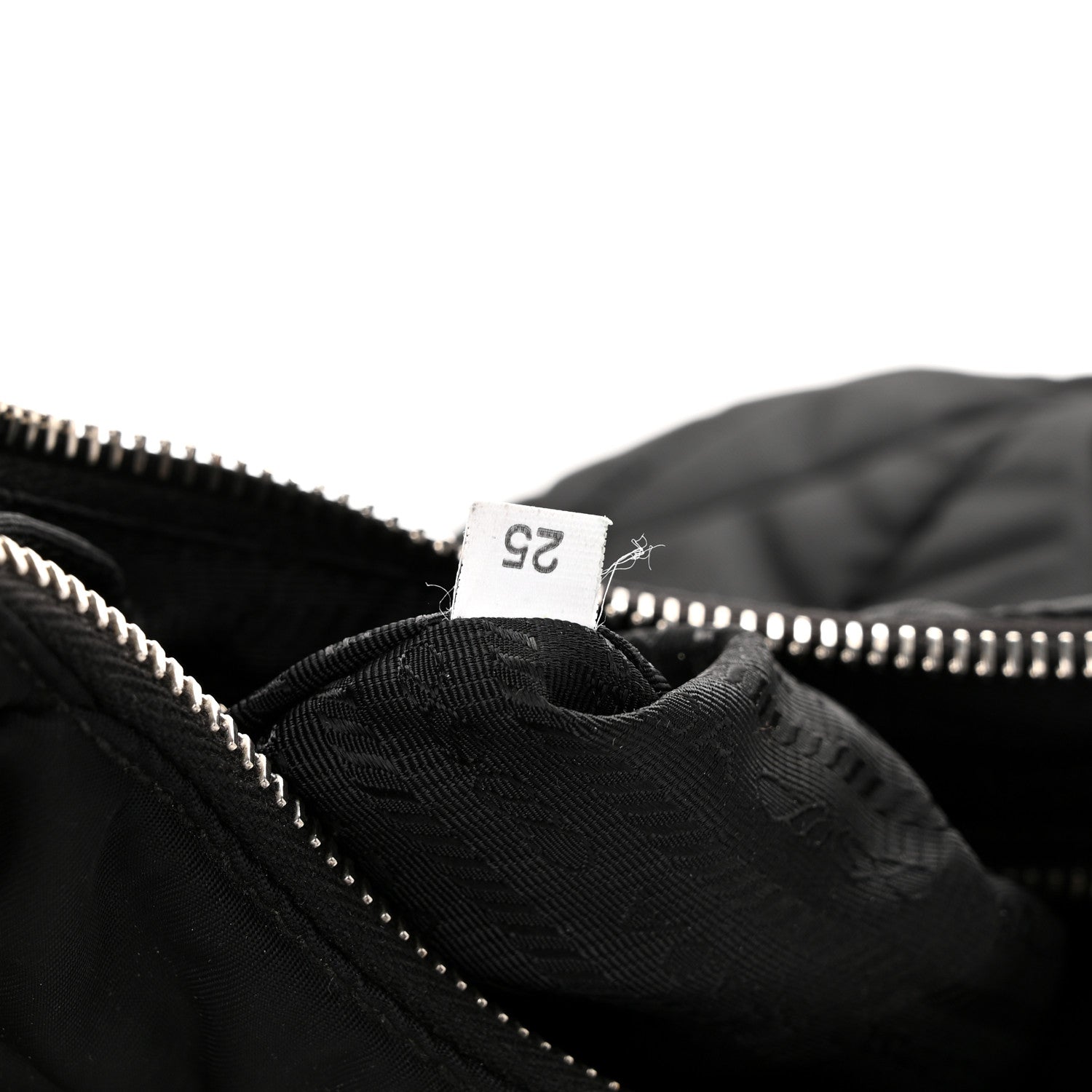 Re-Nylon Triangle Padded Patchwork Shoulder Bag Black - Image 7