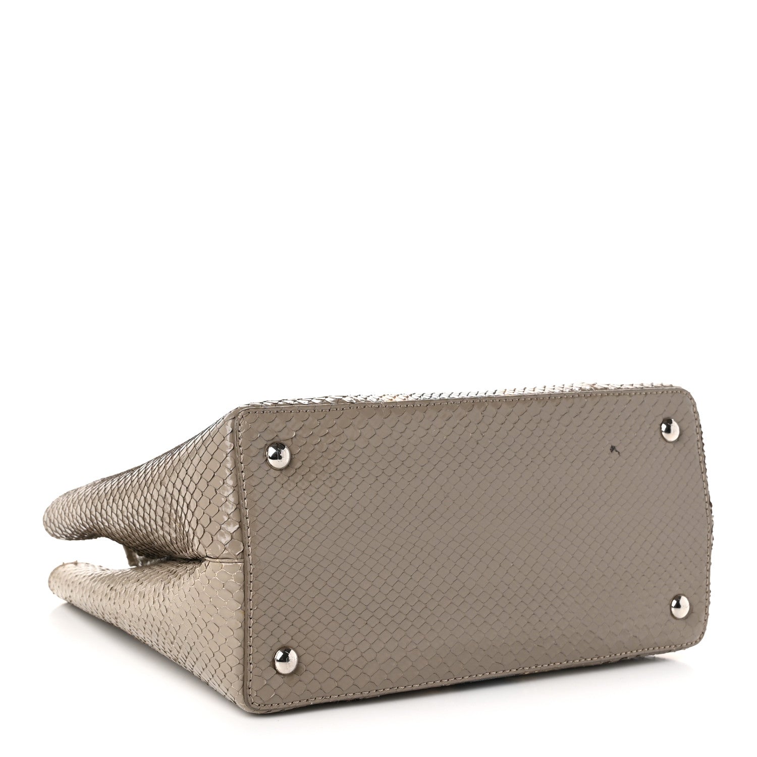 Snakeskin Petite 2Jours Tote Beige Multicolor - Image 4