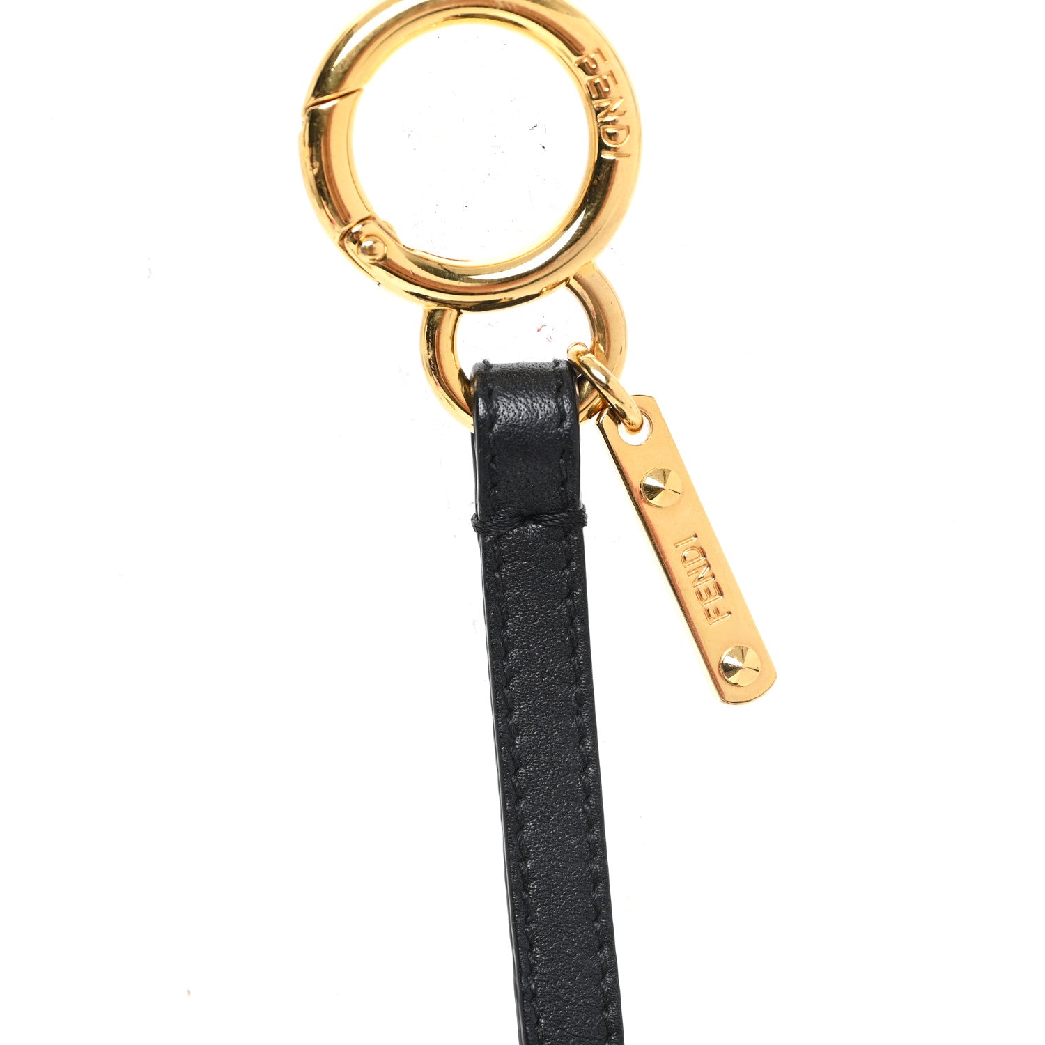 Shearling Vitello Dolce Macro FF 1974 Dice Bag Charm Multicolor - Image 3