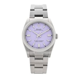 Stainless Steel 36mm Oyster Perpetual Watch Lavender 126000