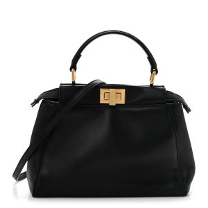 Nappa Mini Peekaboo Iconic Satchel Black