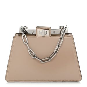 Patent Petite Peekaboo Cut Beige Amid