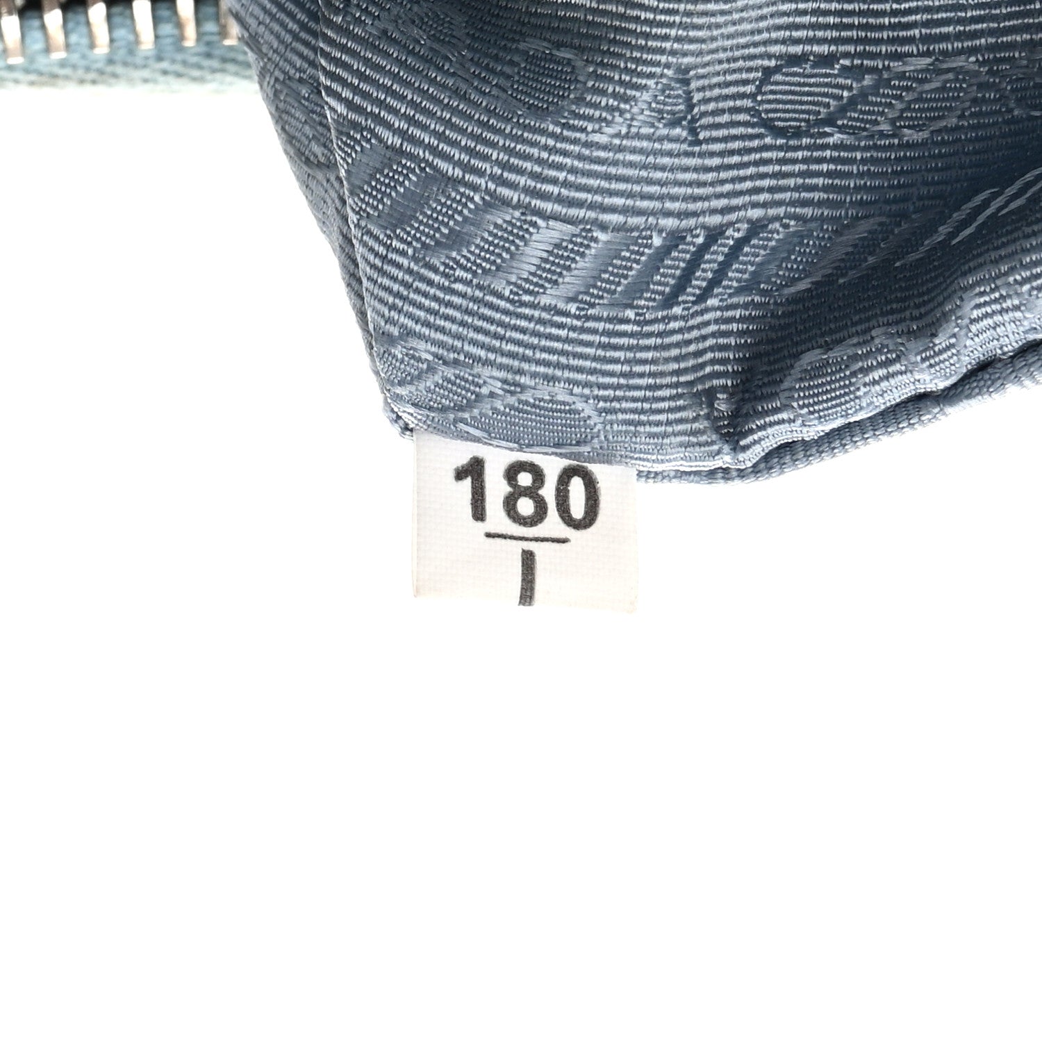 Nylon Embroidered Drill Mini Re-Edition 2000 Bag Sky Blue White - 图片 7
