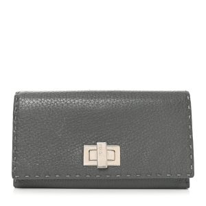 Cuoio Romano Selleria Peekaboo Continental Wallet Asfalto
