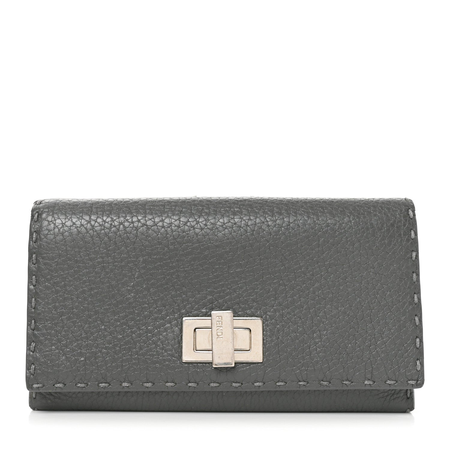 Cuoio Romano Selleria Peekaboo Continental Wallet Asfalto