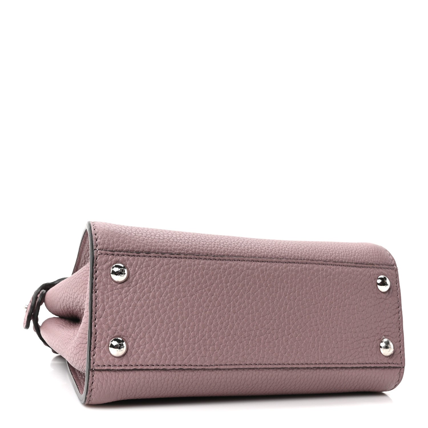 Cuoio Romano Selleria Macro Stitchings Mini Peekaboo Iconic Satchel Rose Camelia - Image 4
