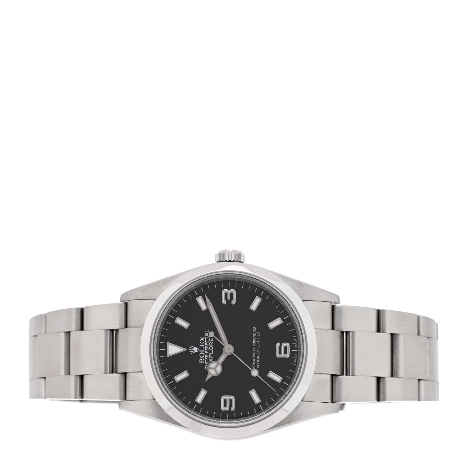 Stainless Steel 36mm Oyster Perpetual Explorer Watch Black 114270 - Image 2