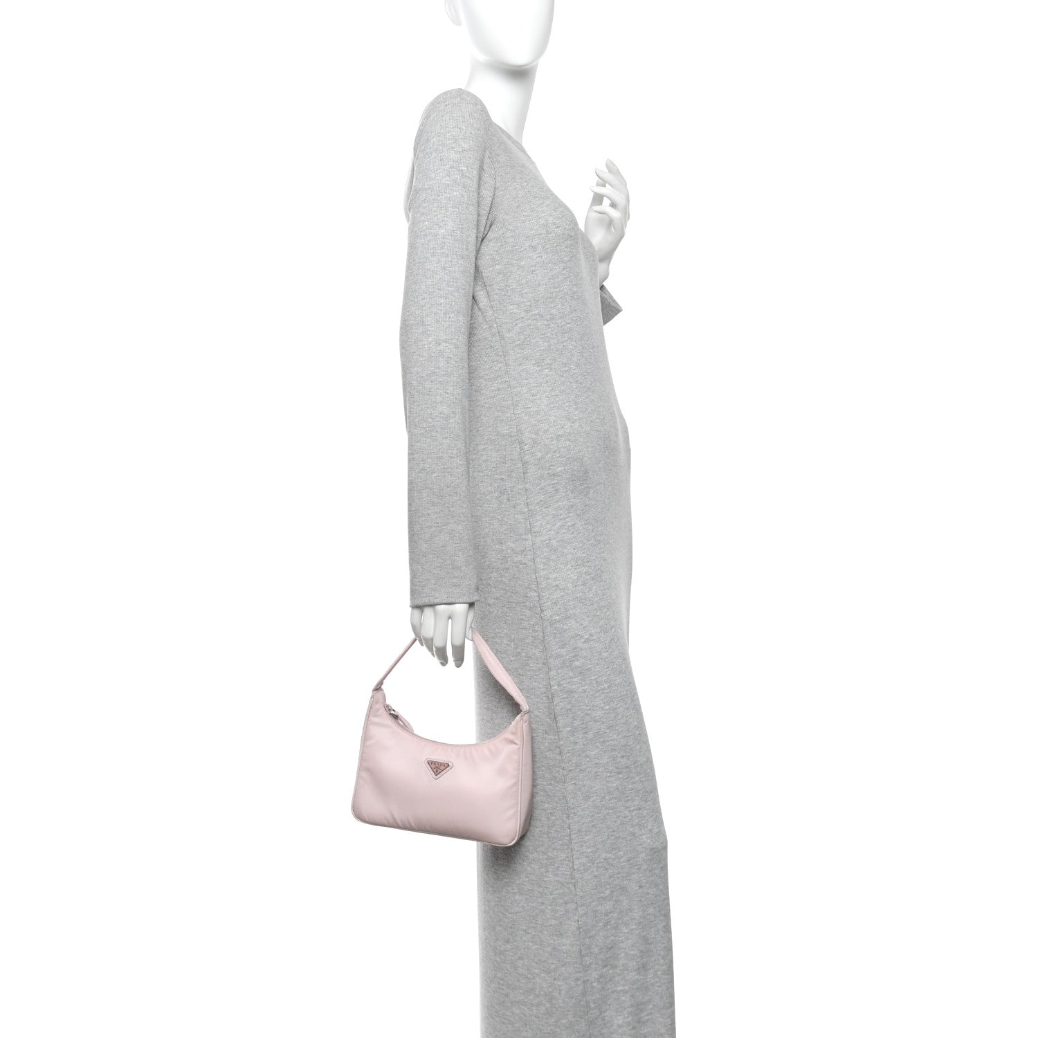 Tessuto Nylon Saffiano Re-Edition 2000 Bag Alabastro - 图片 2