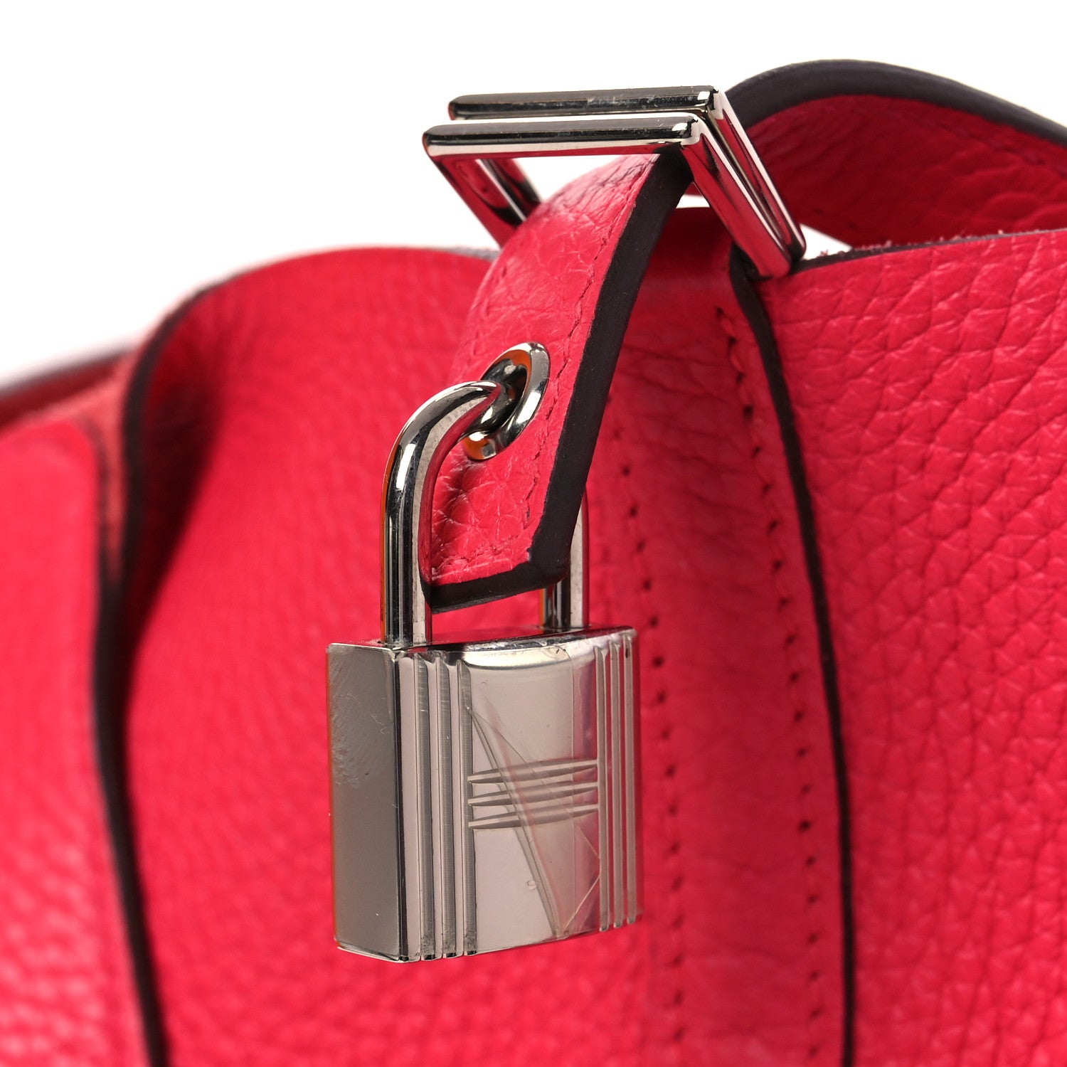Taurillon Clemence Picotin Lock 22 MM Rose Extreme - Image 11