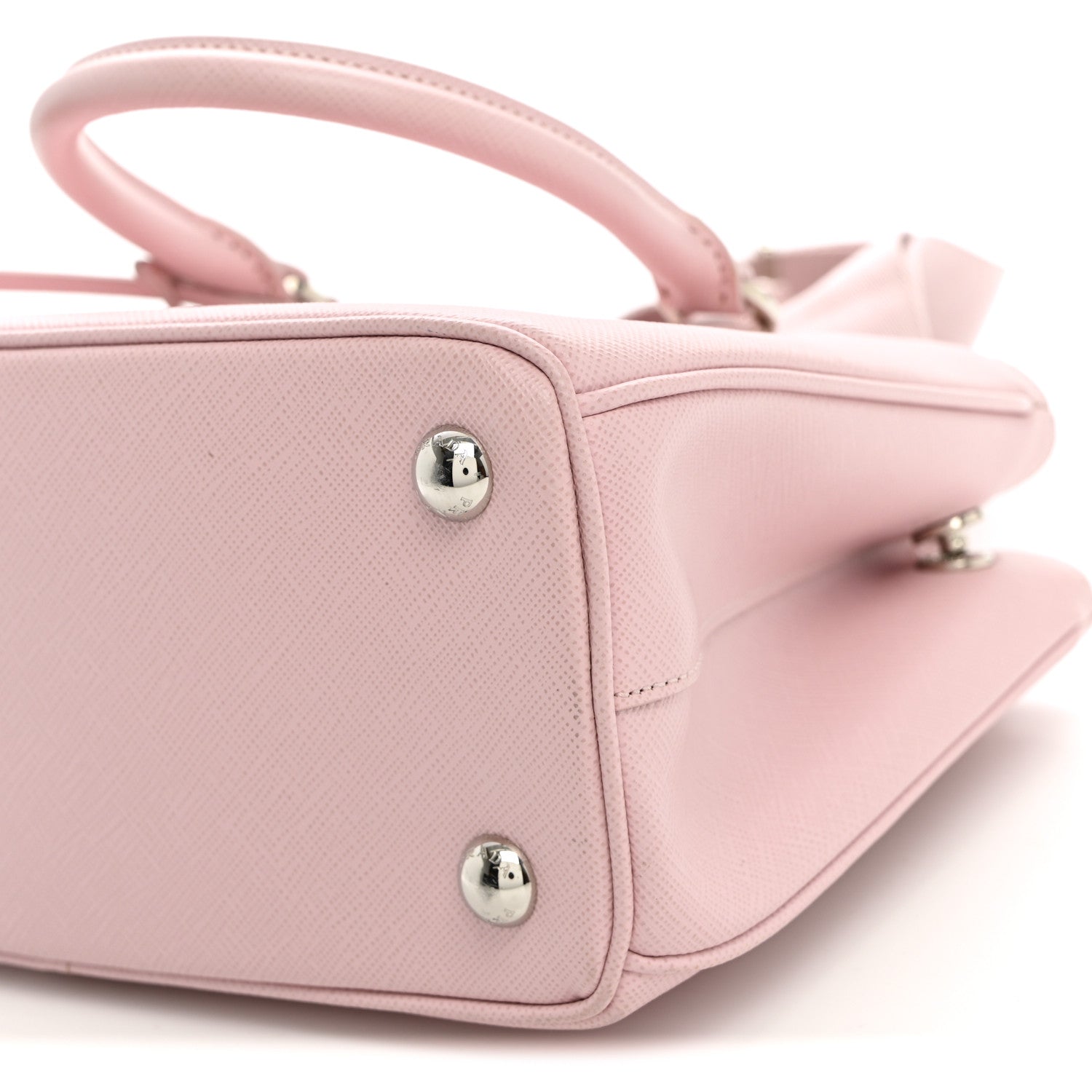 Saffiano Lux Micro Galleria Shoulder Bag Alabastro - Image 10