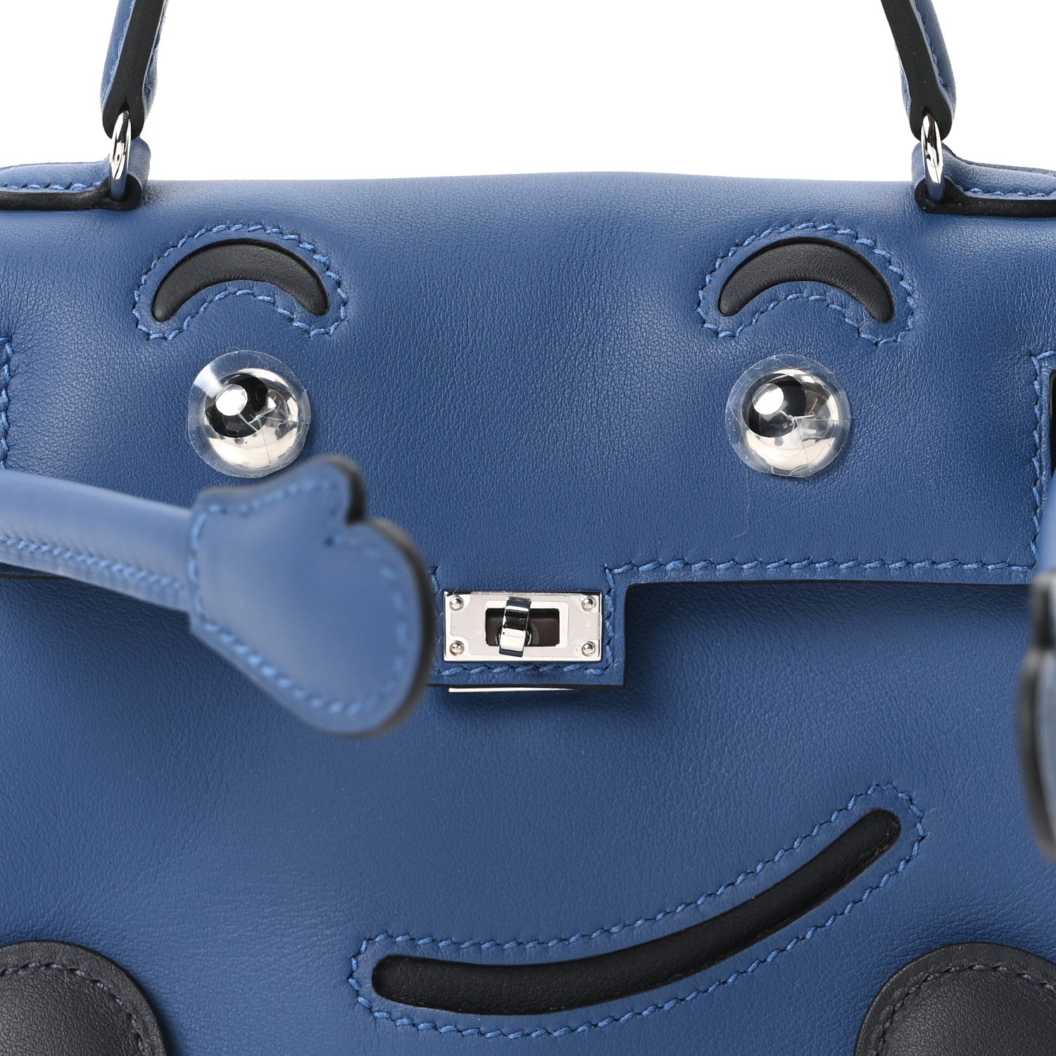 Swift Quelle Idole Kelly Doll Handbag Bleu Tie Caban - Image 7
