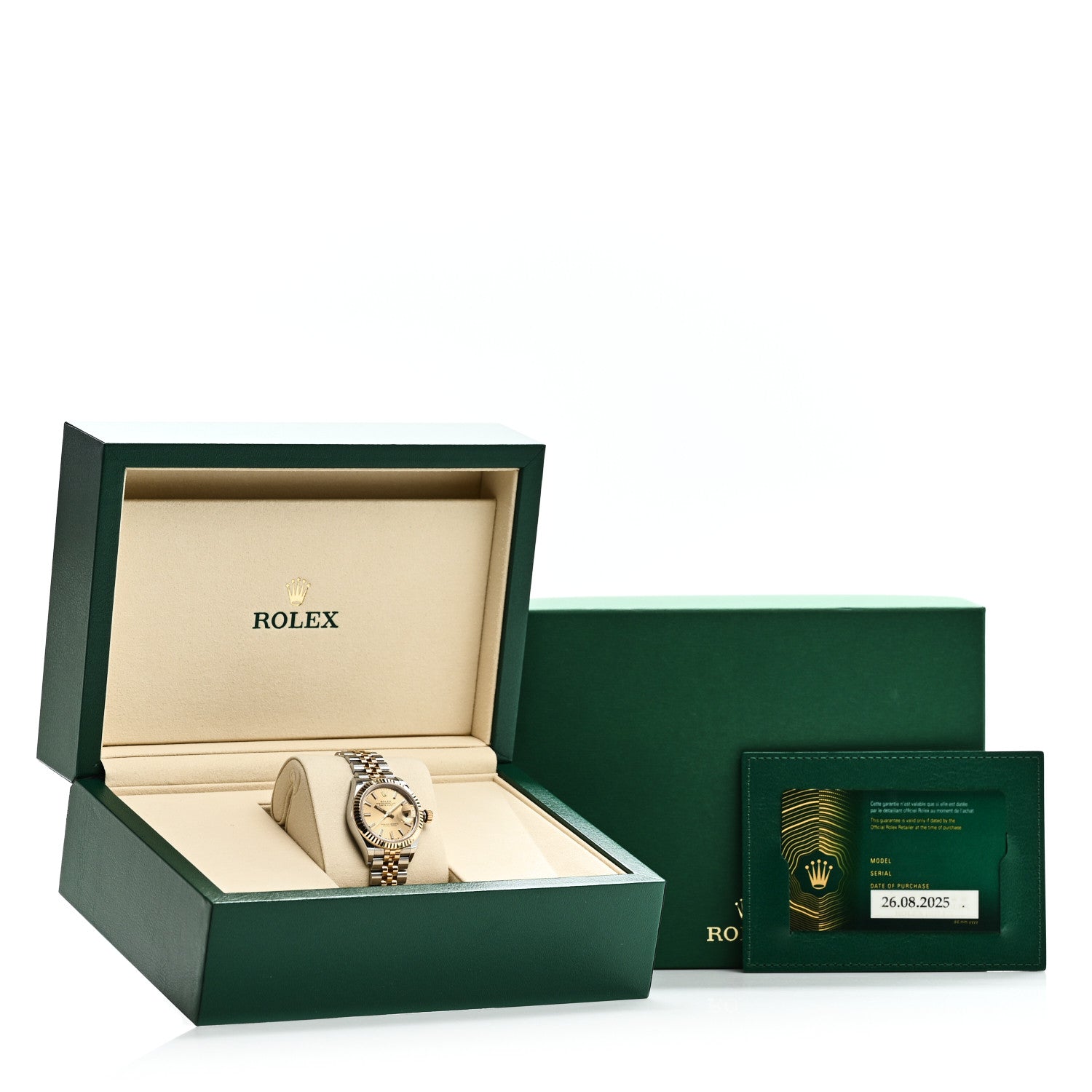 Stainless Steel 18K Yellow Gold 28mm Oyster Perpetual Datejust Watch Champagne 279173 - Image 5