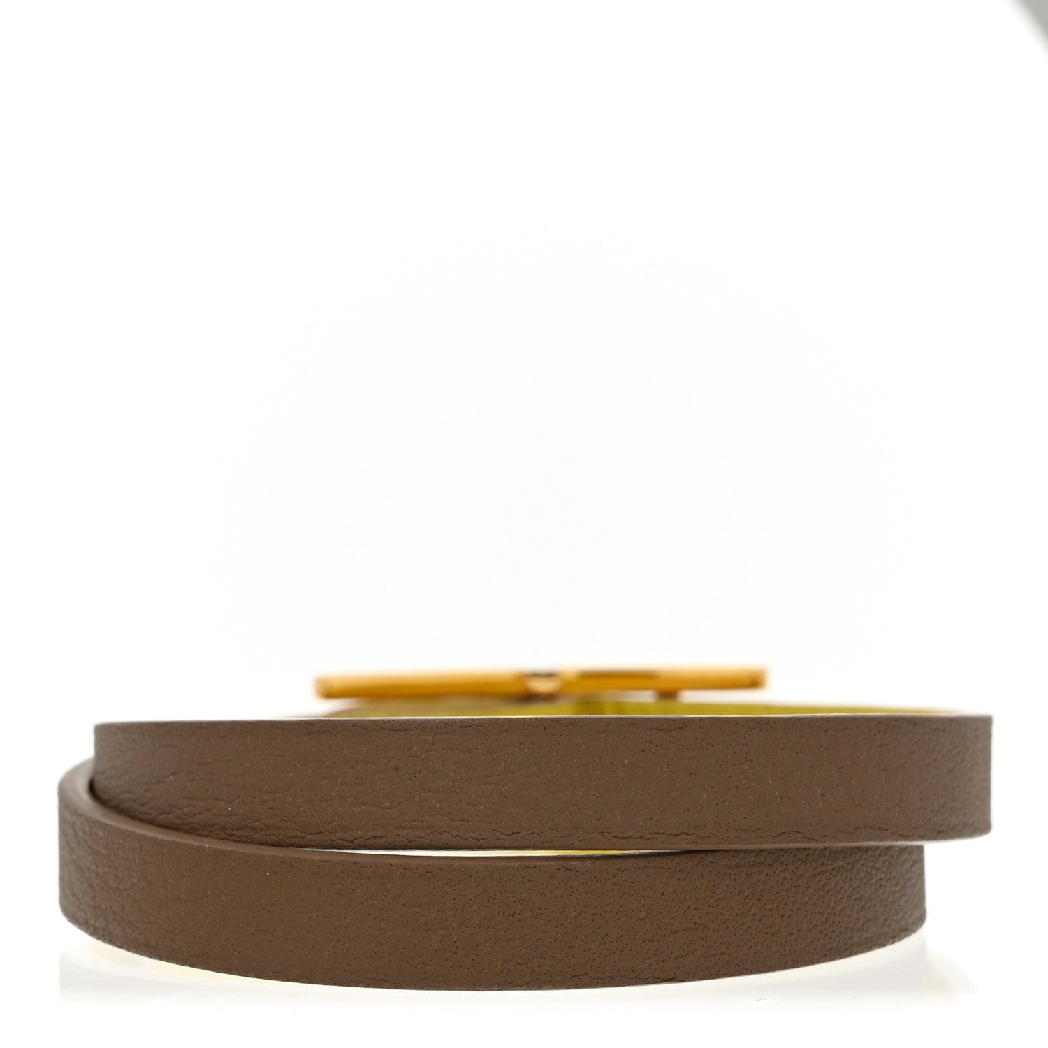 Epsom Swift Behapi Double Tour Bracelet XS Lime Etoupe - Image 3