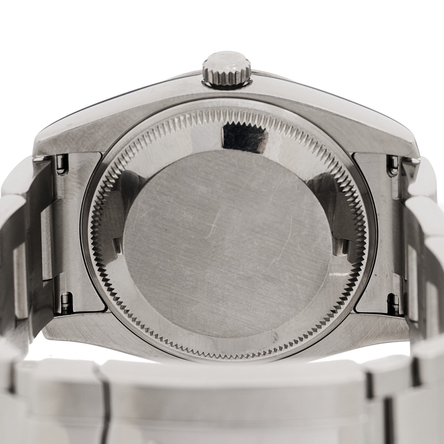 Stainless Steel 18K White Gold Diamond 34mm Oyster Perpetual Date Watch White Roman 115234 - Image 4