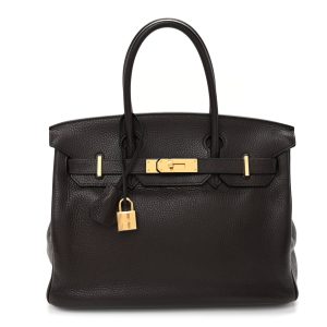 Taurillon Clemence Birkin 30 Chocolate