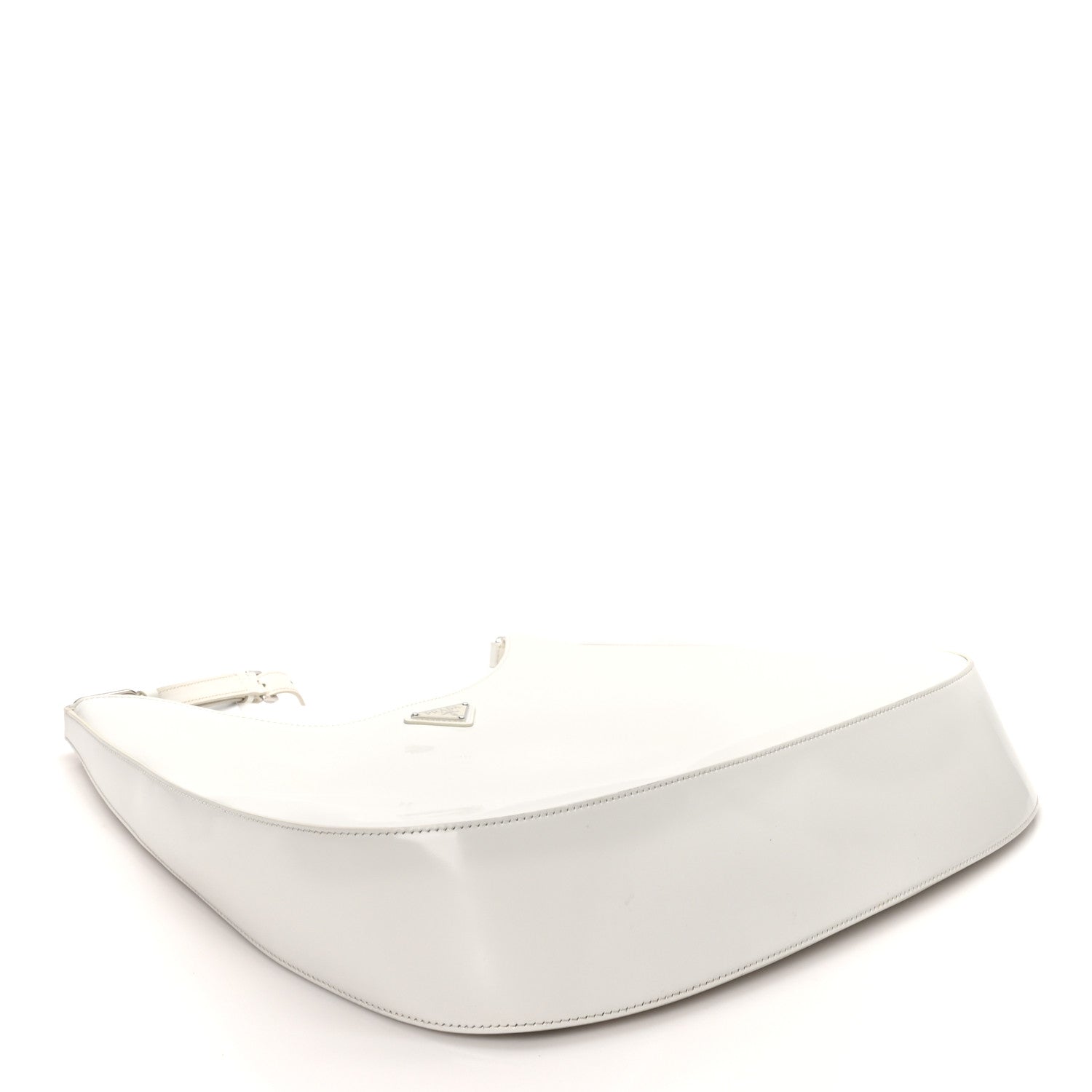 Spazzolato Maxi Cleo Adjustable Strap Shoulder Bag White - 图片 3
