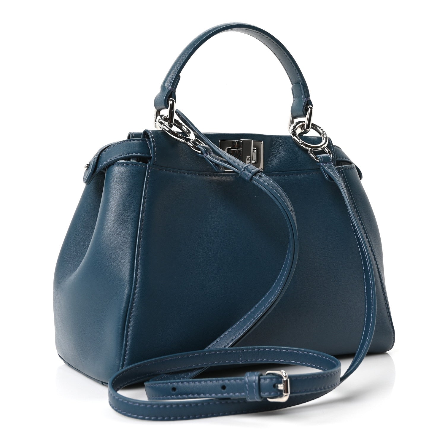 Nappa Mini Peekaboo Iconic Satchel Pavone - Image 3