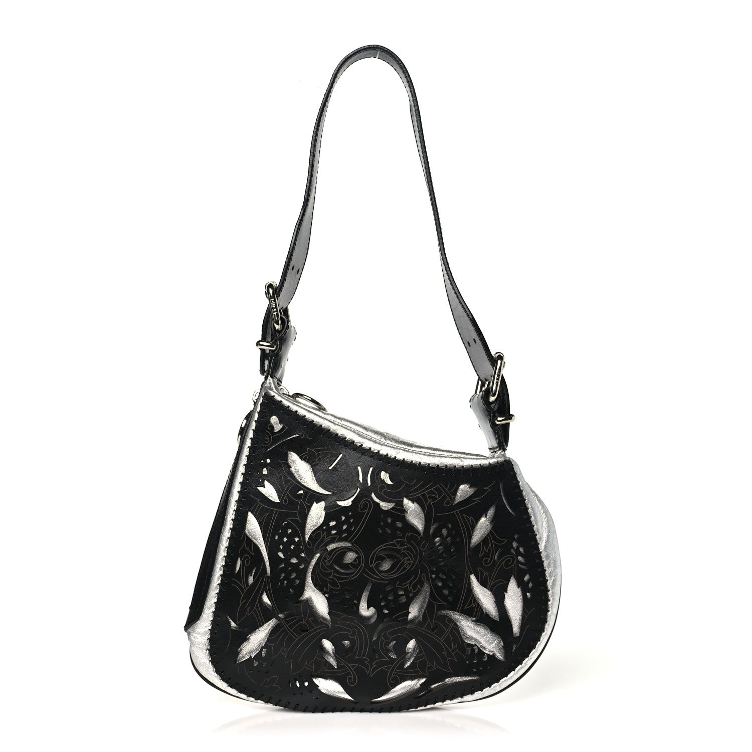 Calfskin Metal Small Oyster Black