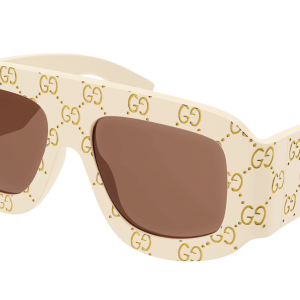 Gucci GG0983S Logo Sunglasses in Ivory