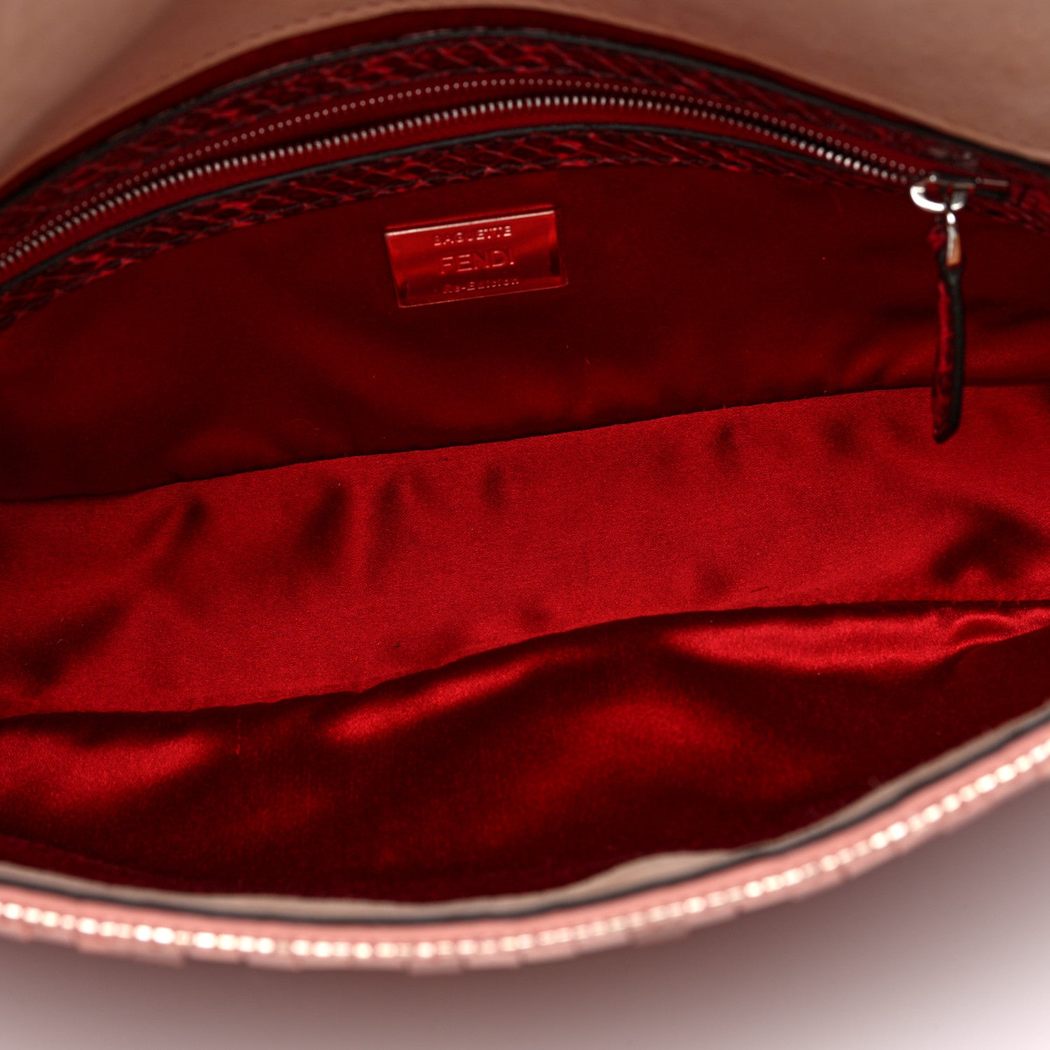 Sequin Snakeskin Re-Edition Baguette Pink - Image 5